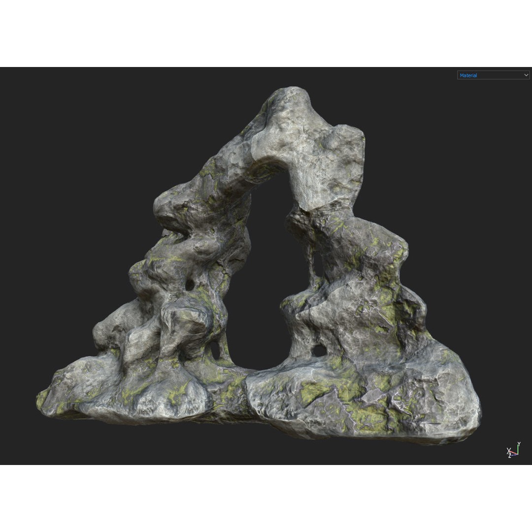 Fantasy Cave 3D Model – Low Poly Dungeon Environment, OBJ & FBX - View 16