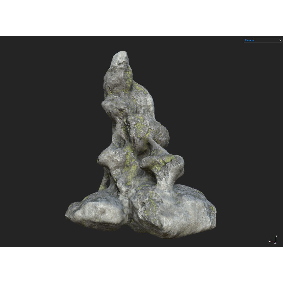 Fantasy Cave 3D Model – Low Poly Dungeon Environment, OBJ & FBX - View 21