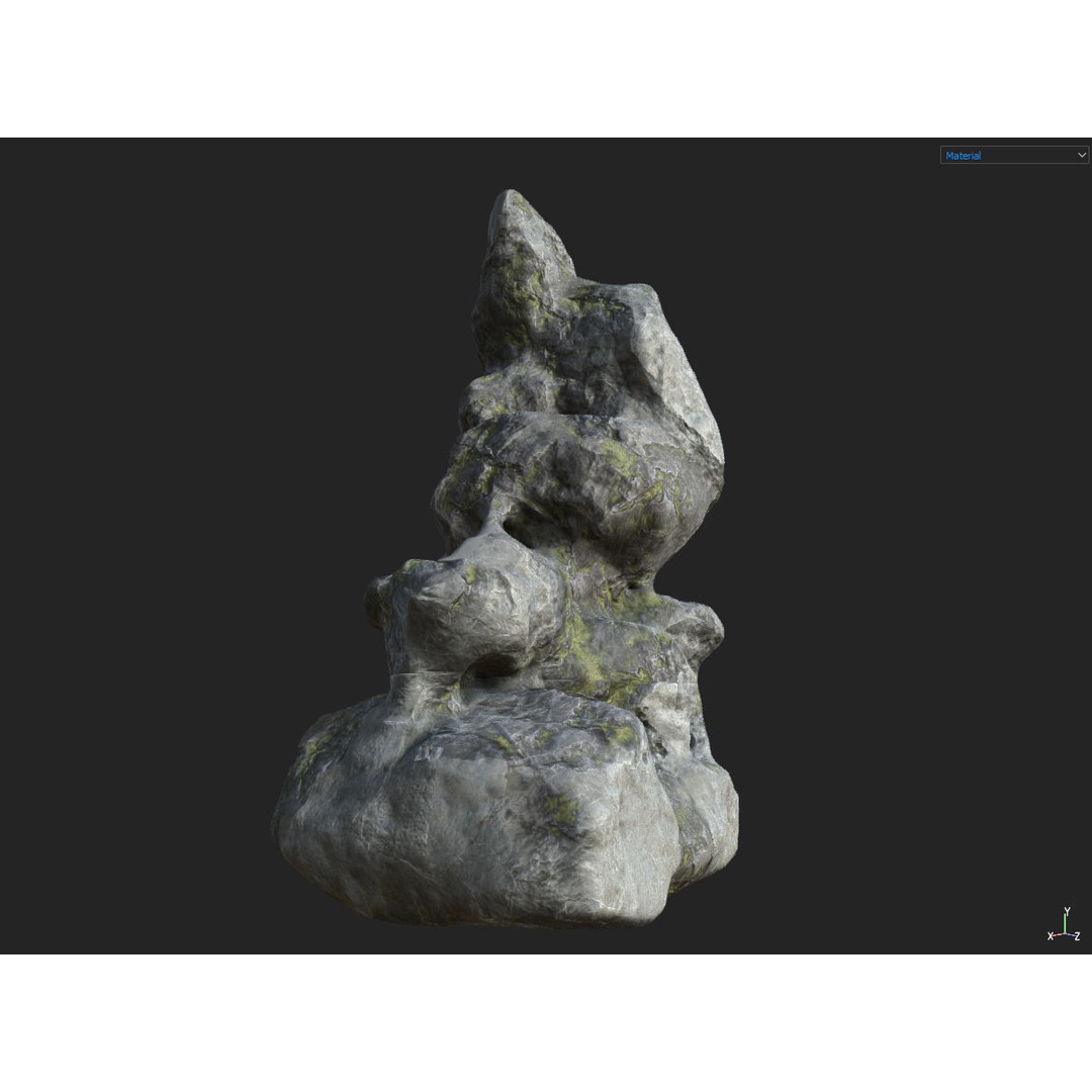 Fantasy Cave 3D Model – Low Poly Dungeon Environment, OBJ & FBX - View 22