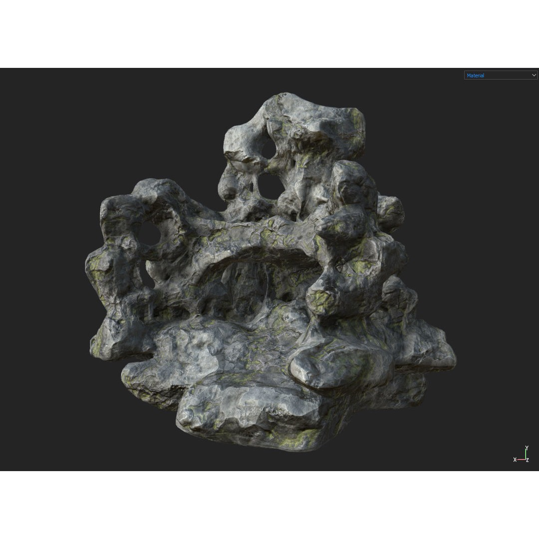 Fantasy Cave 3D Model – Low Poly Dungeon Environment, OBJ & FBX - View 29