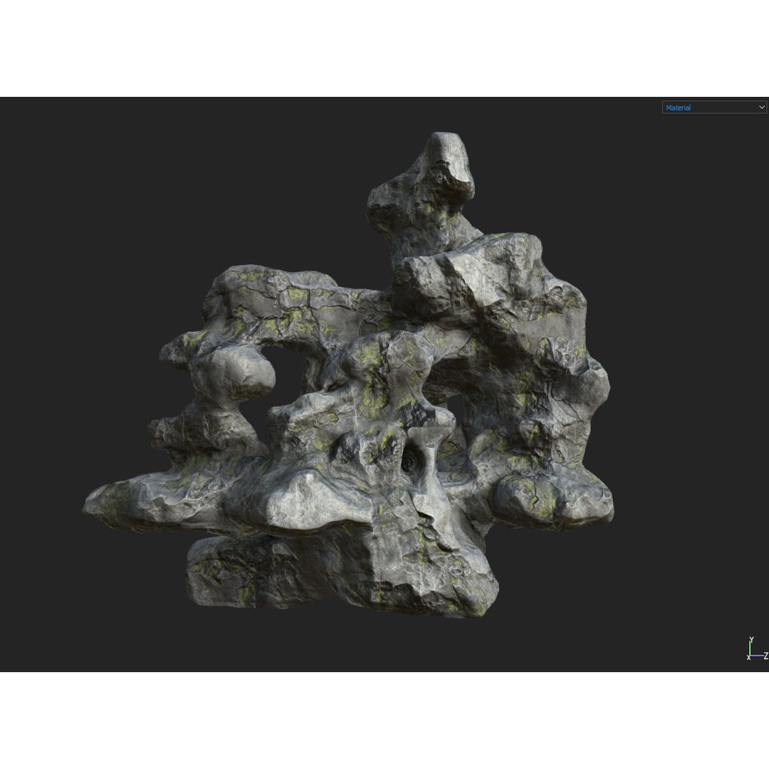 Fantasy Cave 3D Model – Low Poly Dungeon Environment, OBJ & FBX - View 30
