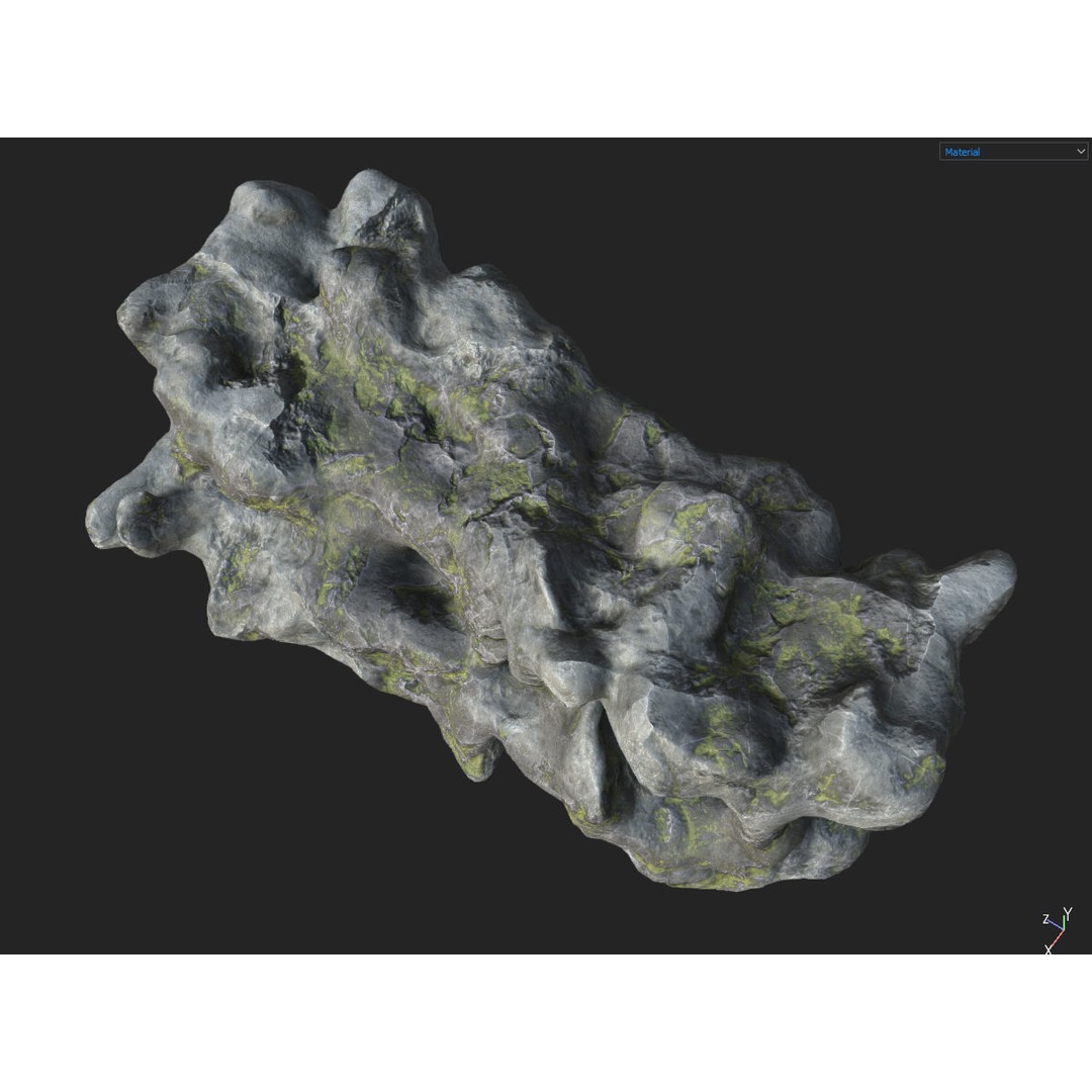 Fantasy Cave 3D Model – Low Poly Dungeon Environment, OBJ & FBX - View 41