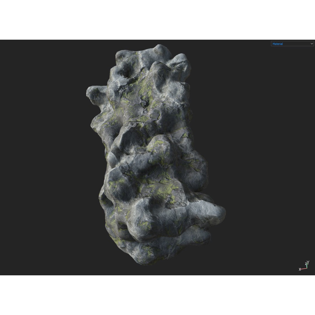 Fantasy Cave 3D Model – Low Poly Dungeon Environment, OBJ & FBX - View 42