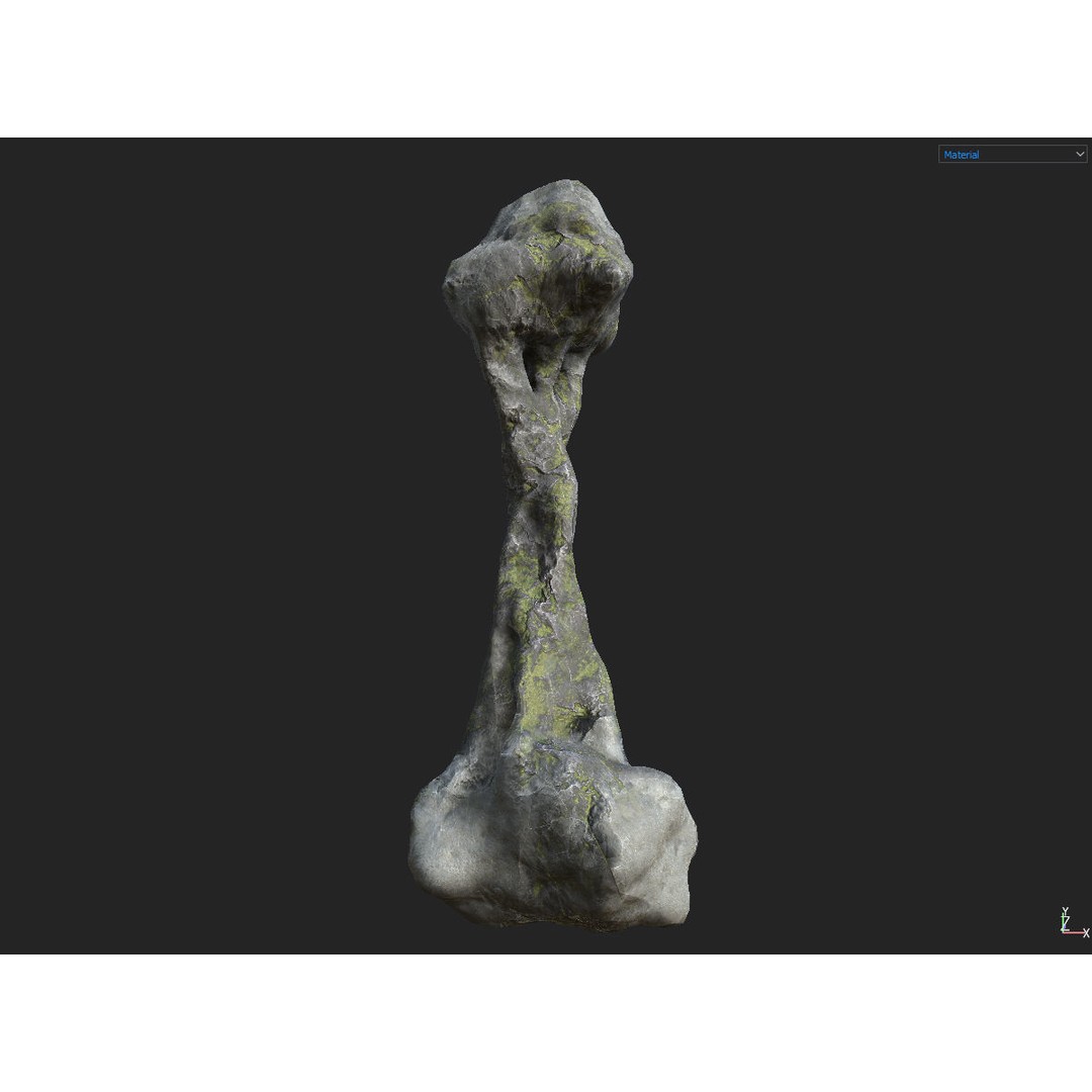 Fantasy Cave 3D Model – Low Poly Dungeon Environment, OBJ & FBX - View 5
