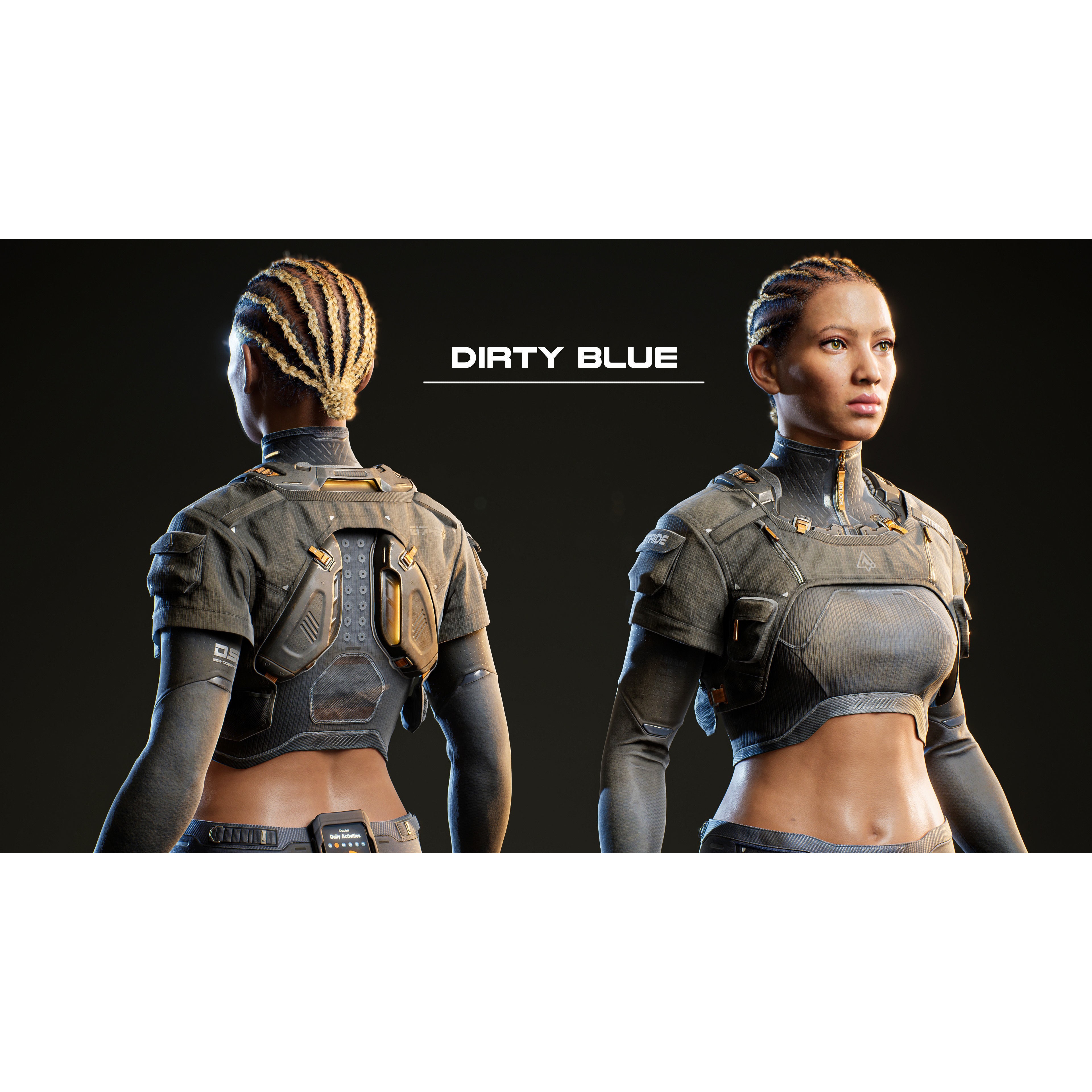 Sasha Stride - Low-Poly Game-Ready 3D Model - View 15