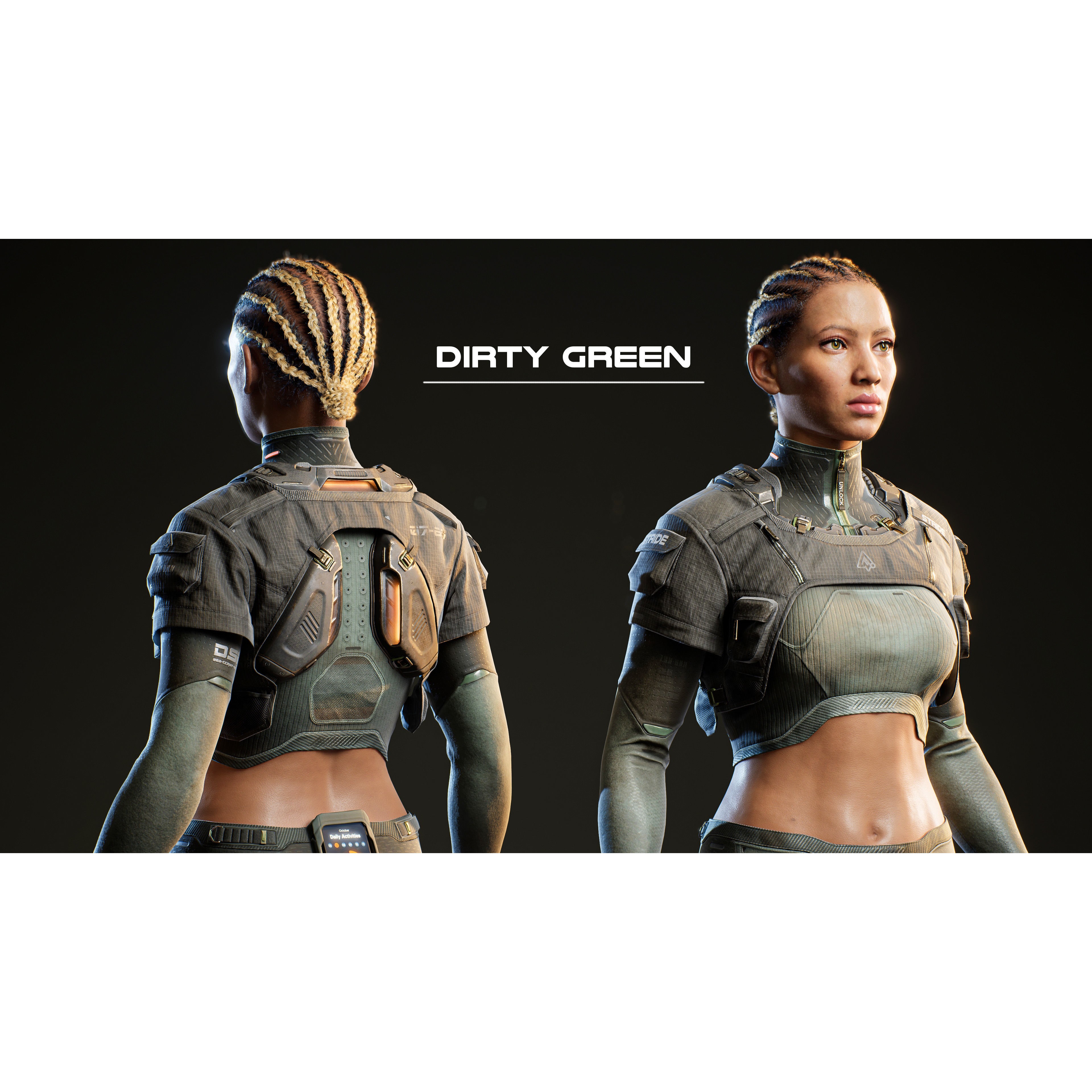 Sasha Stride - Low-Poly Game-Ready 3D Model - View 17