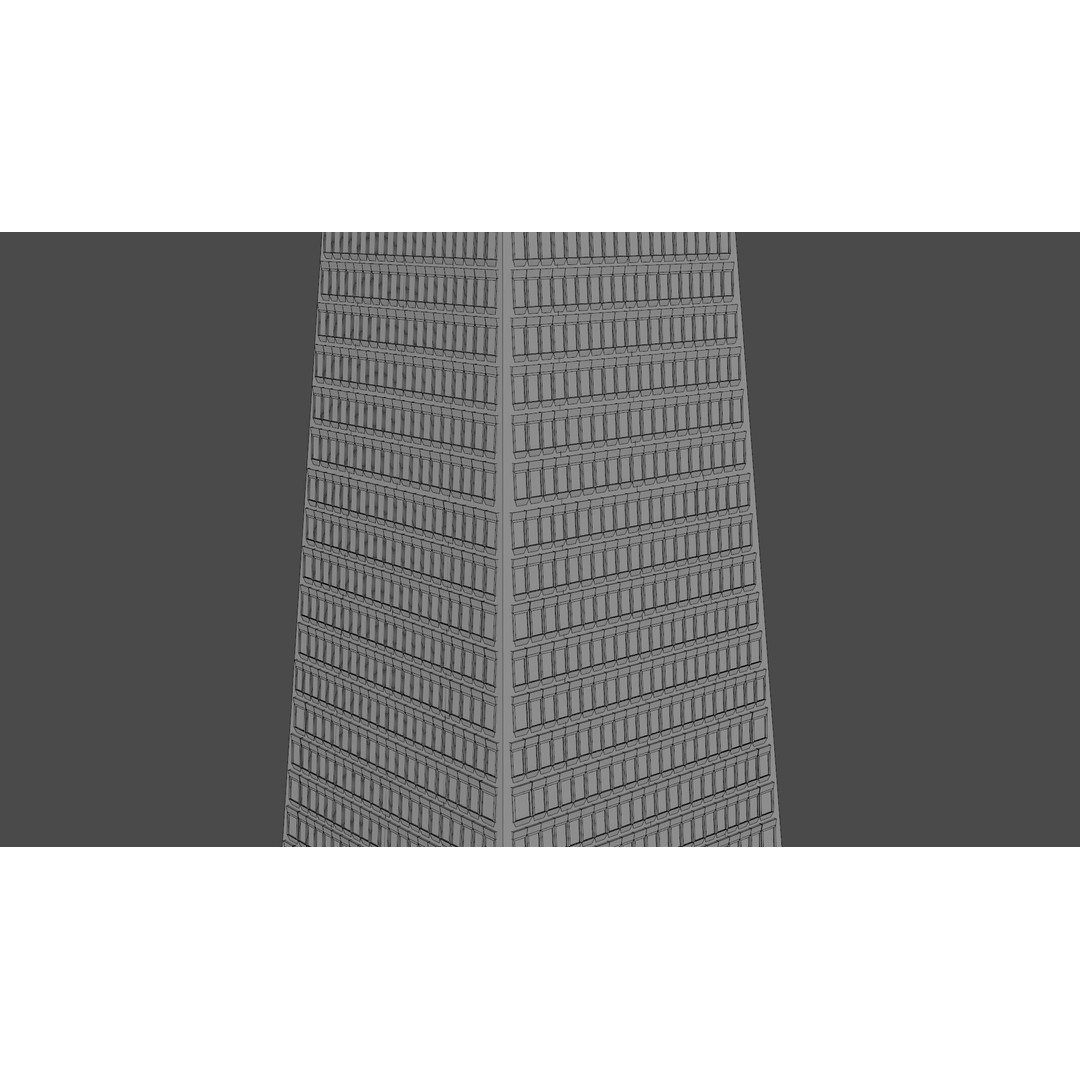 Transamerica Pyramid 3D Model – Architectural Landmark, FBX, Blender - View 16