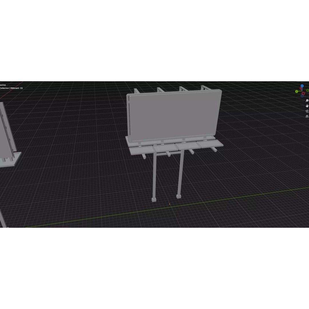 Billboard 3D Model – Diverse Advertisement Pack, FBX & OBJ Formats - View 21