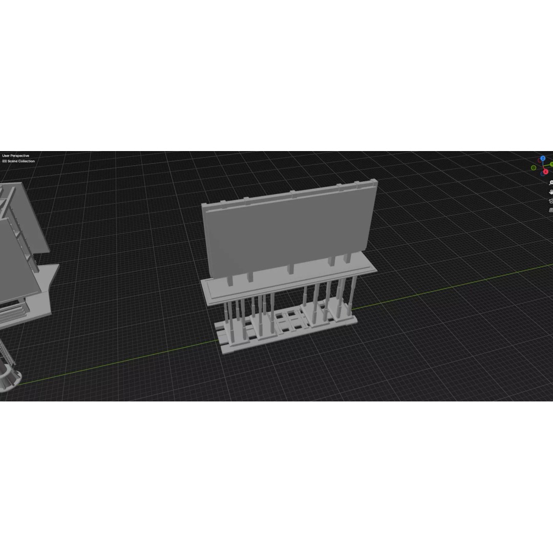 Billboard 3D Model – Diverse Advertisement Pack, FBX & OBJ Formats - View 71
