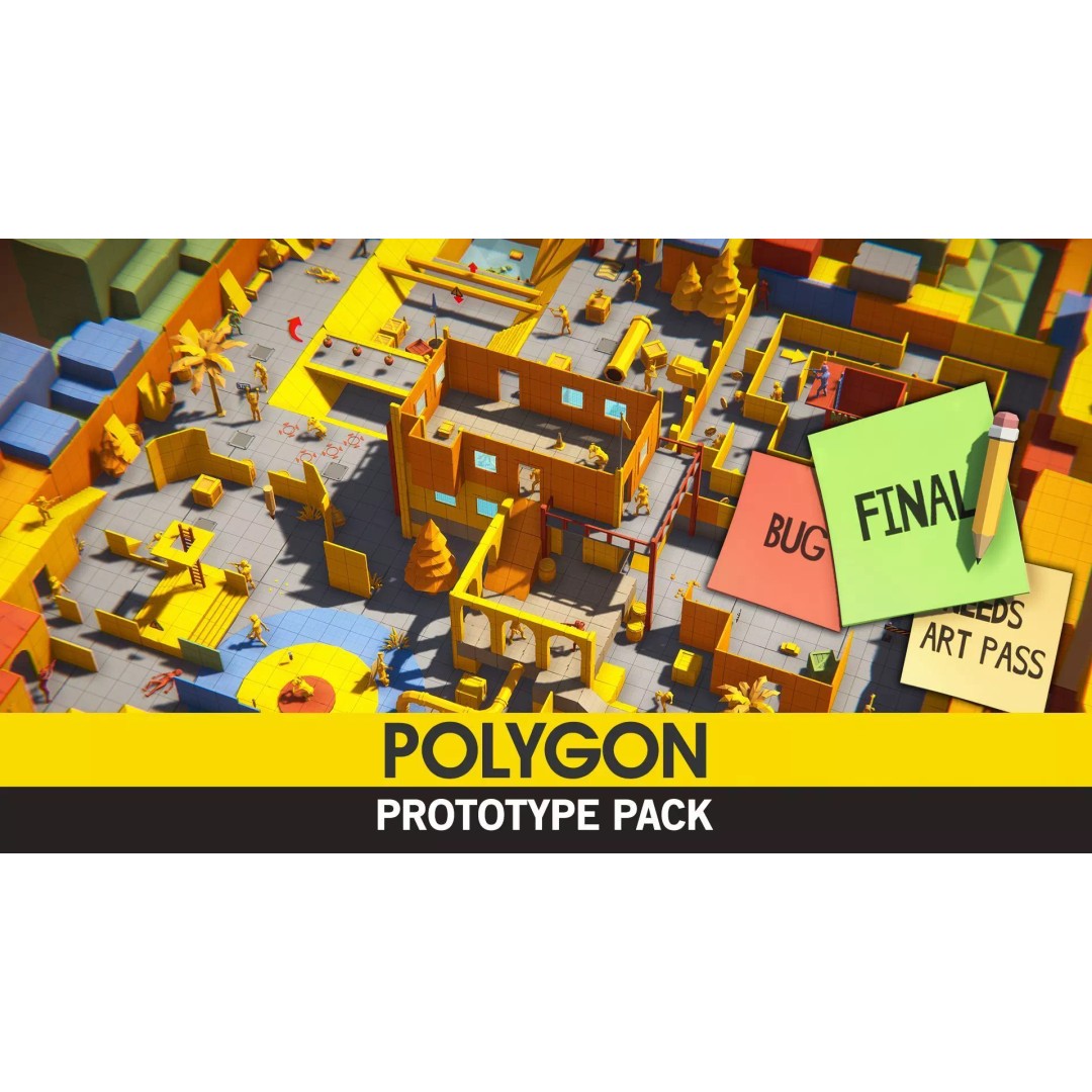 Prototype Asset Pack 3D Model – Low Poly Game Assets, FBX - View 2