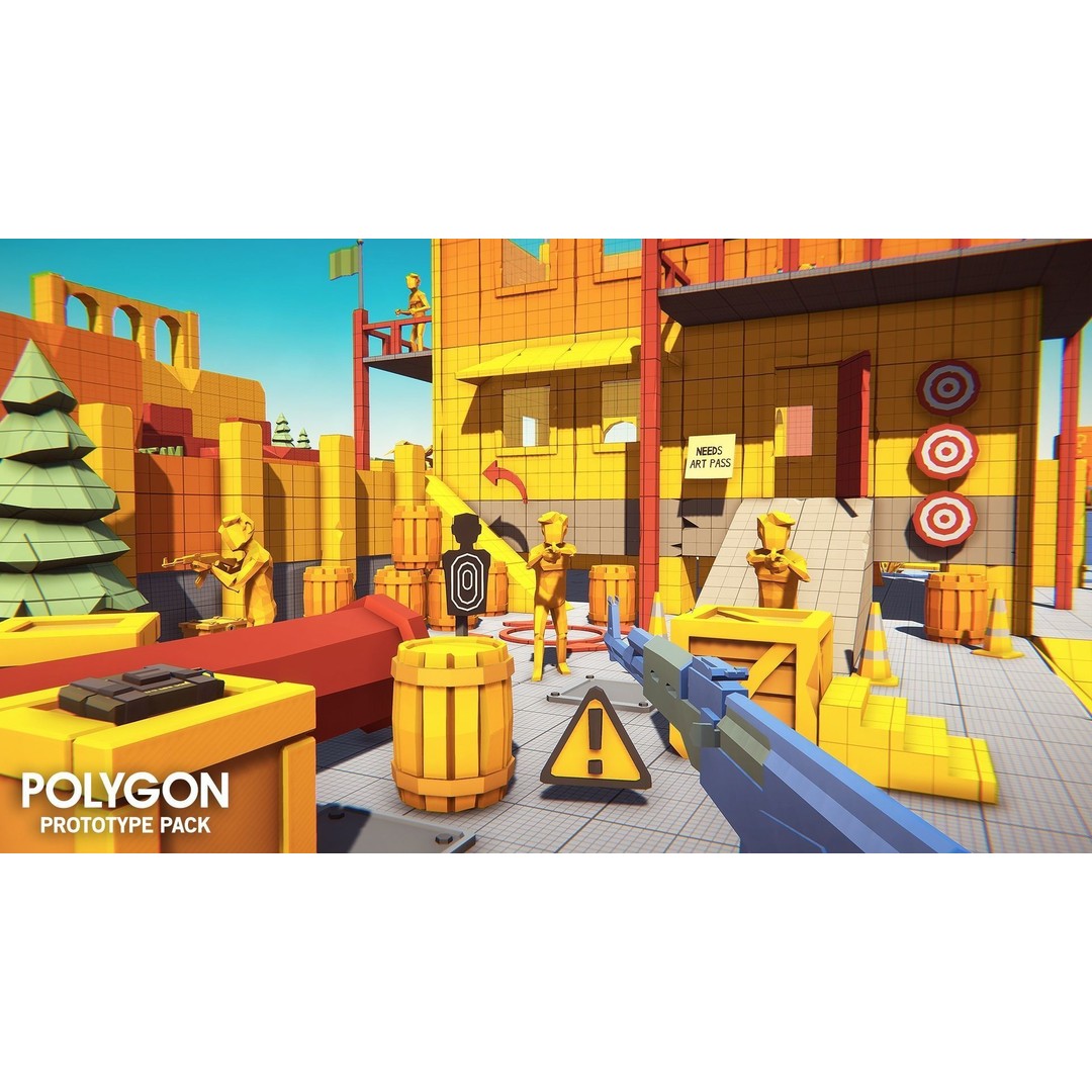 Prototype Asset Pack 3D Model – Low Poly Game Assets, FBX - View 7
