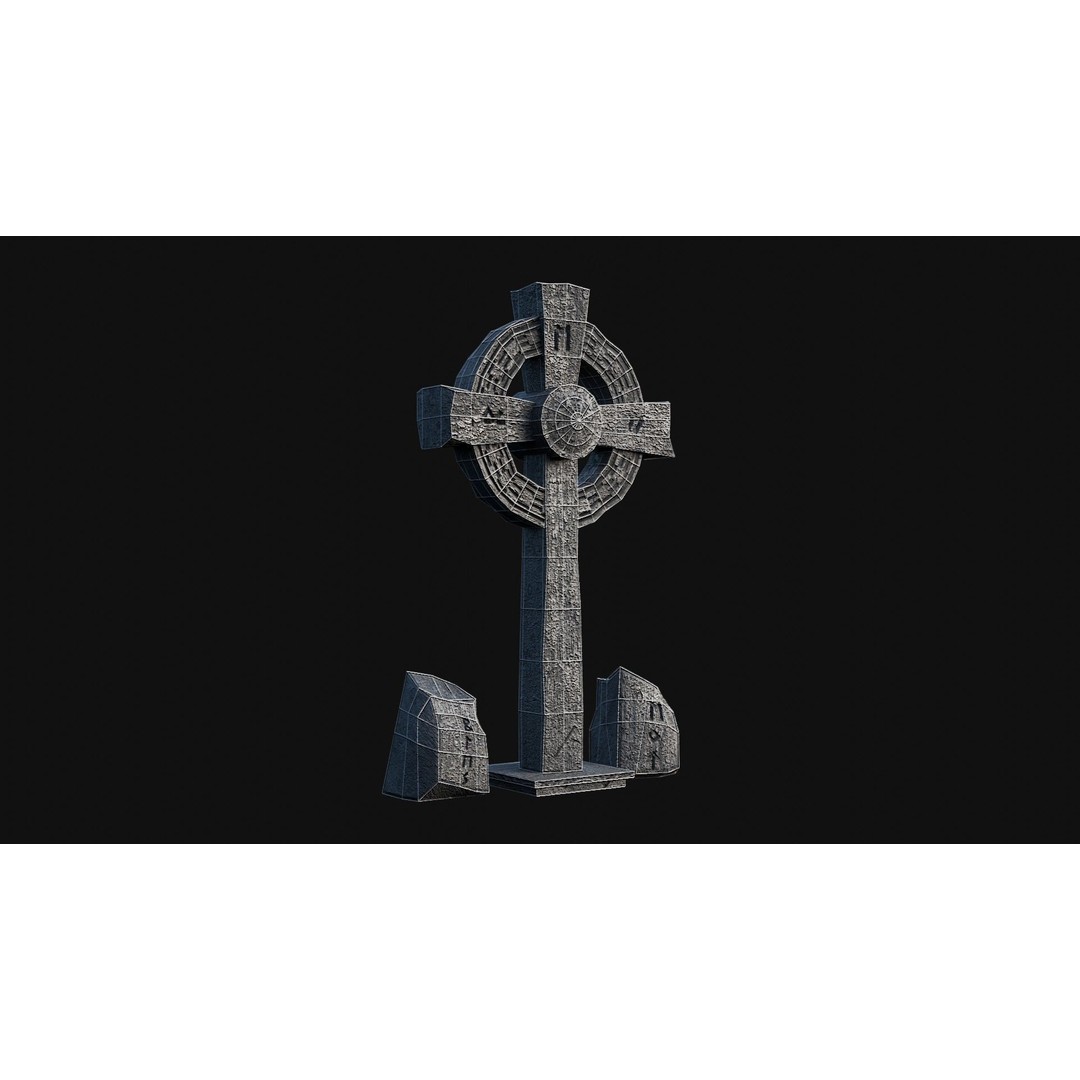 Viking Rock Structures 3D Model – Low Poly Game Ready PBR FBX/OBJ - View 14