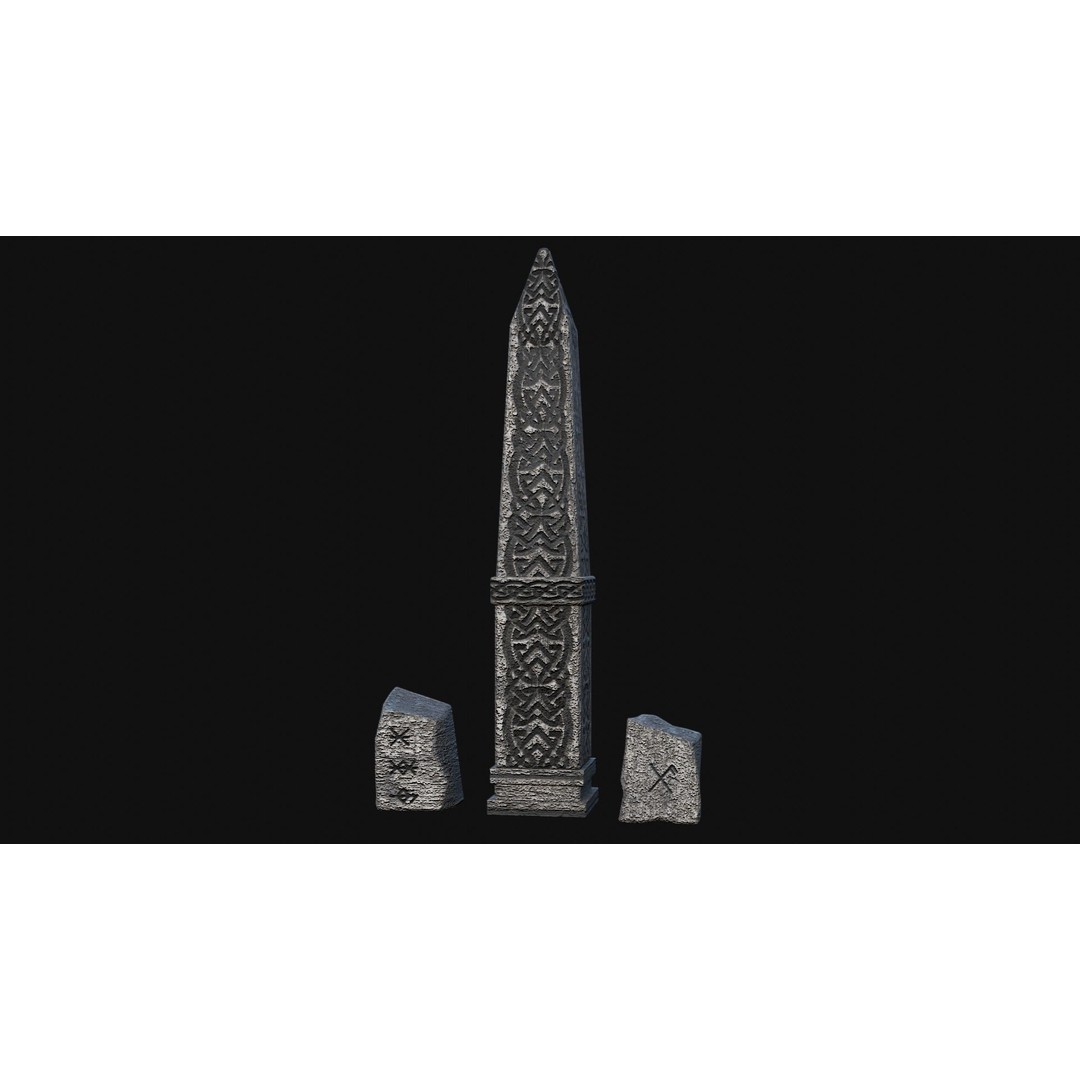 Viking Rock Structures 3D Model – Low Poly Game Ready PBR FBX/OBJ - View 15