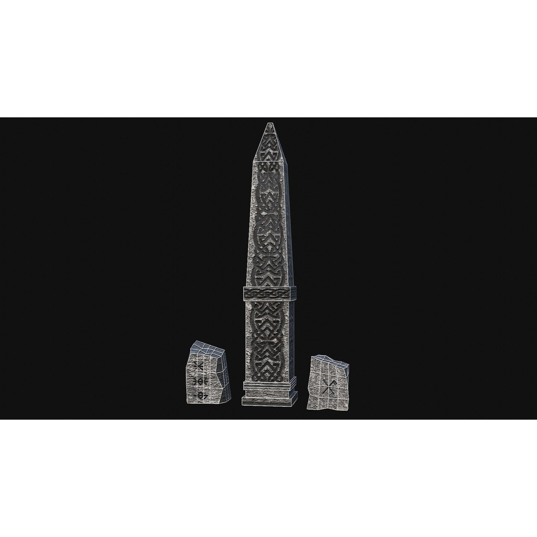 Viking Rock Structures 3D Model – Low Poly Game Ready PBR FBX/OBJ - View 18