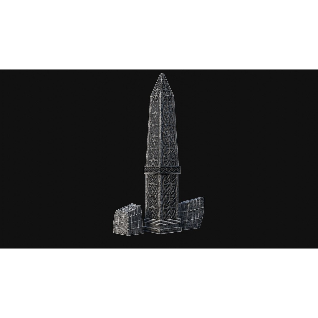 Viking Rock Structures 3D Model – Low Poly Game Ready PBR FBX/OBJ - View 19