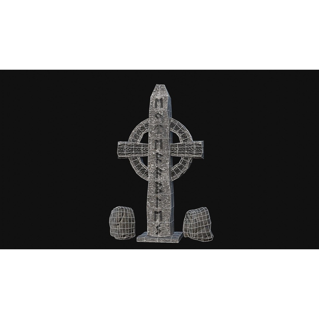 Viking Rock Structures 3D Model – Low Poly Game Ready PBR FBX/OBJ - View 30
