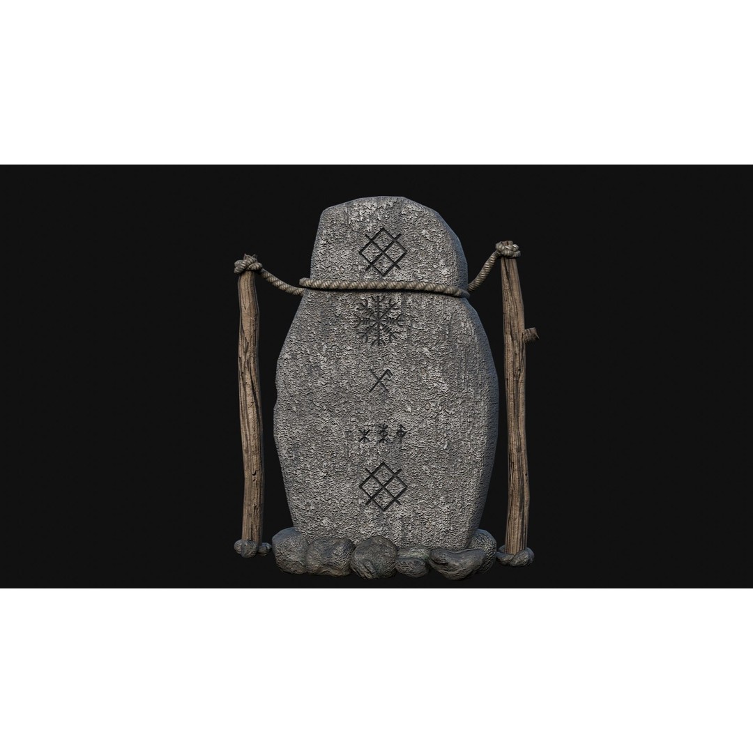 Viking Rock Structures 3D Model – Low Poly Game Ready PBR FBX/OBJ - View 39