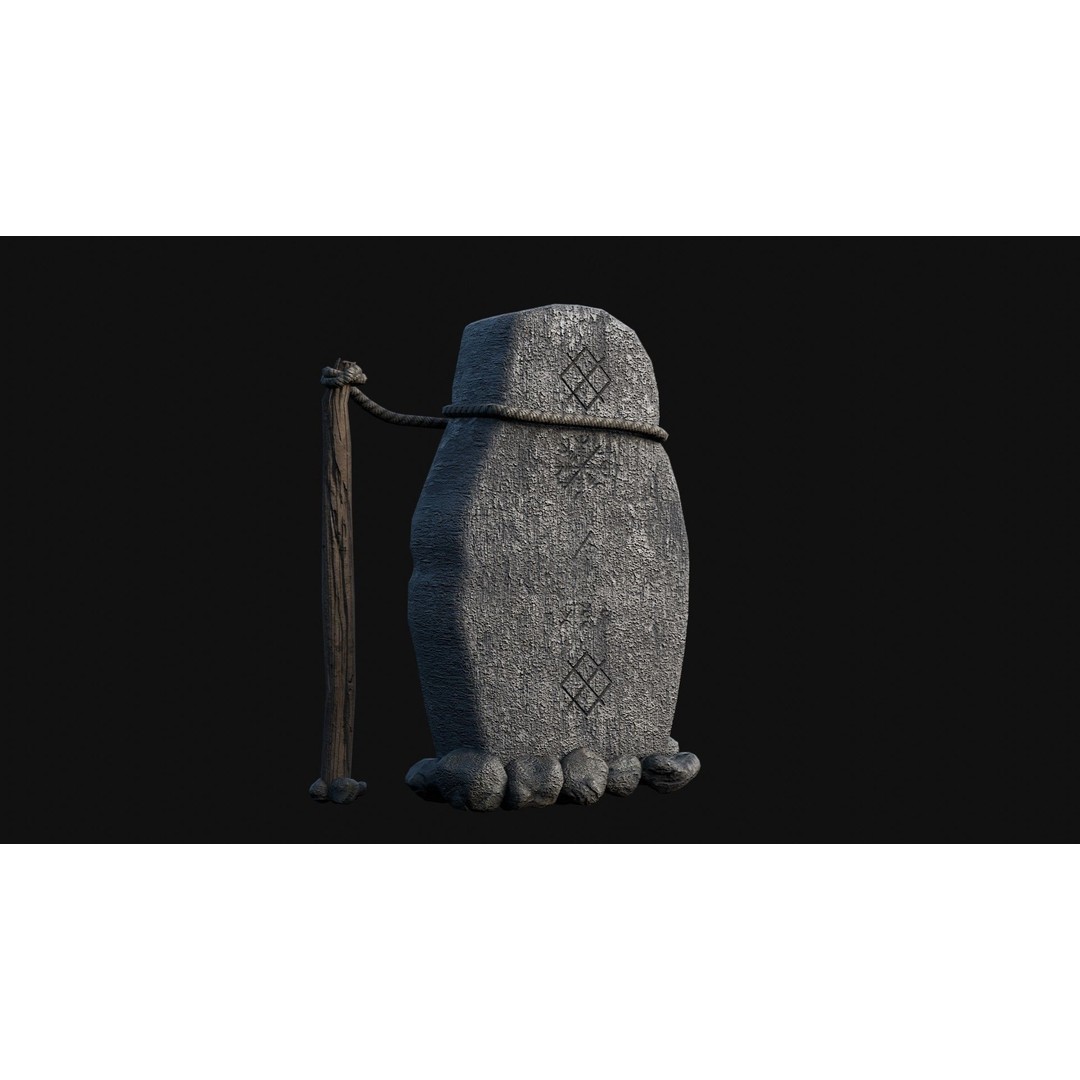 Viking Rock Structures 3D Model – Low Poly Game Ready PBR FBX/OBJ - View 41