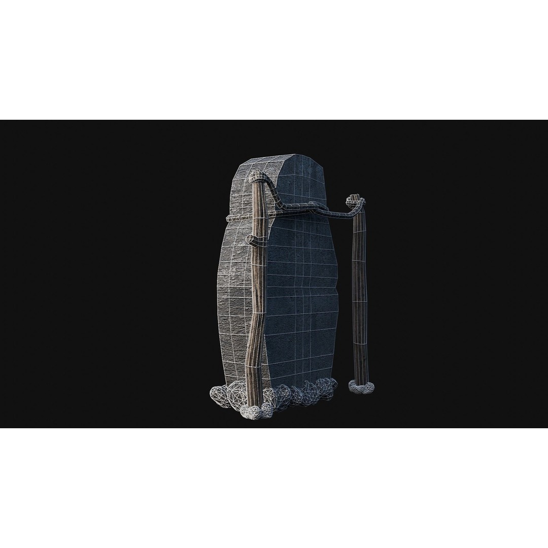 Viking Rock Structures 3D Model – Low Poly Game Ready PBR FBX/OBJ - View 43