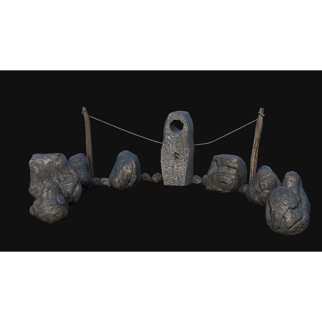 Viking Rock Structures 3D Model – Low Poly Game Ready PBR FBX/OBJ - View 51