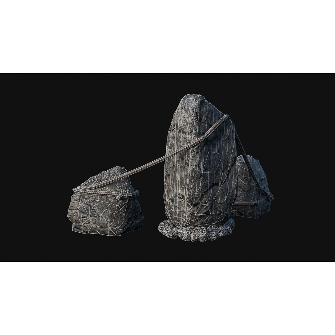 Viking Rock Structures 3D Model – Low Poly Game Ready PBR FBX/OBJ - View 7