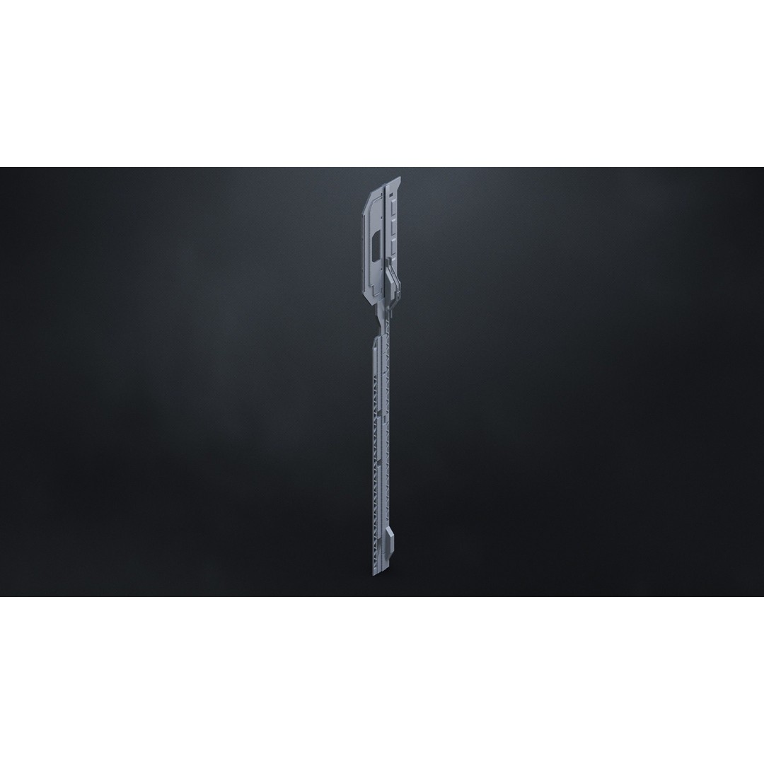 Scifi Radio Antennas 3D Model – Hard Surface Poly Assets, FBX, OBJ - View 6