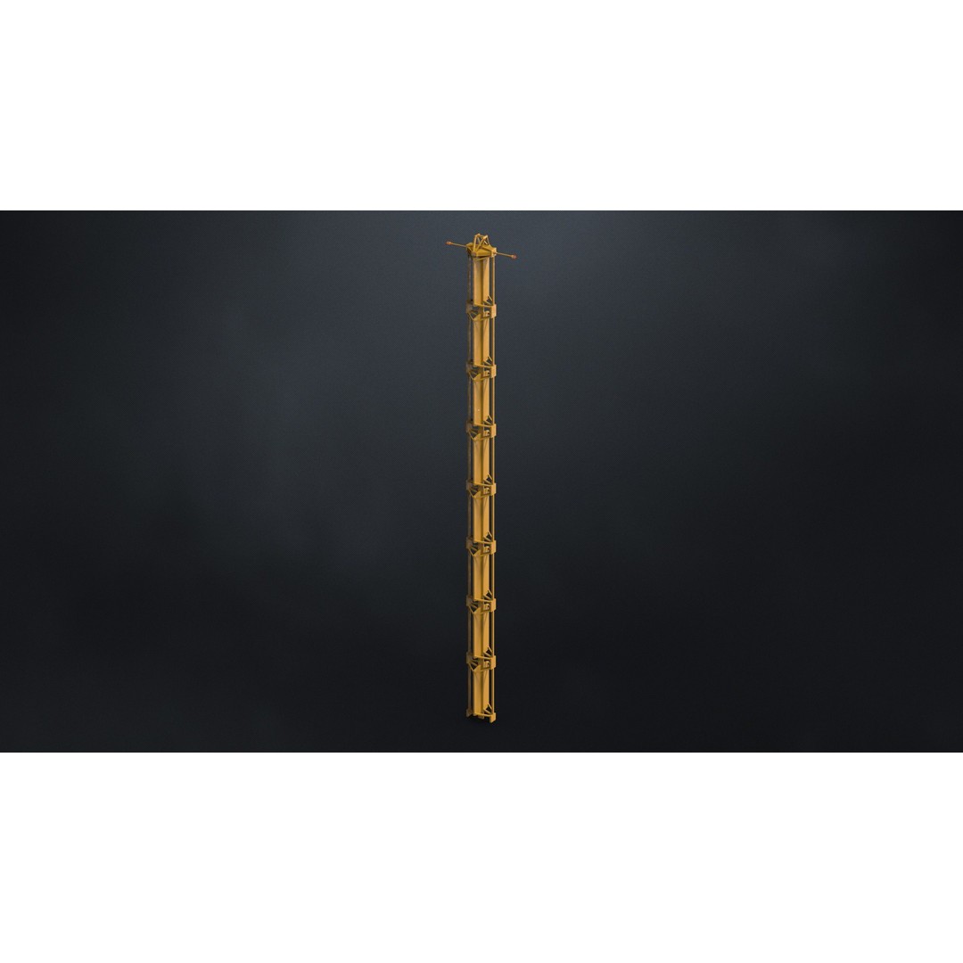 Scifi Radio Antennas 3D Model – Hard Surface Poly Assets, FBX, OBJ - View 9