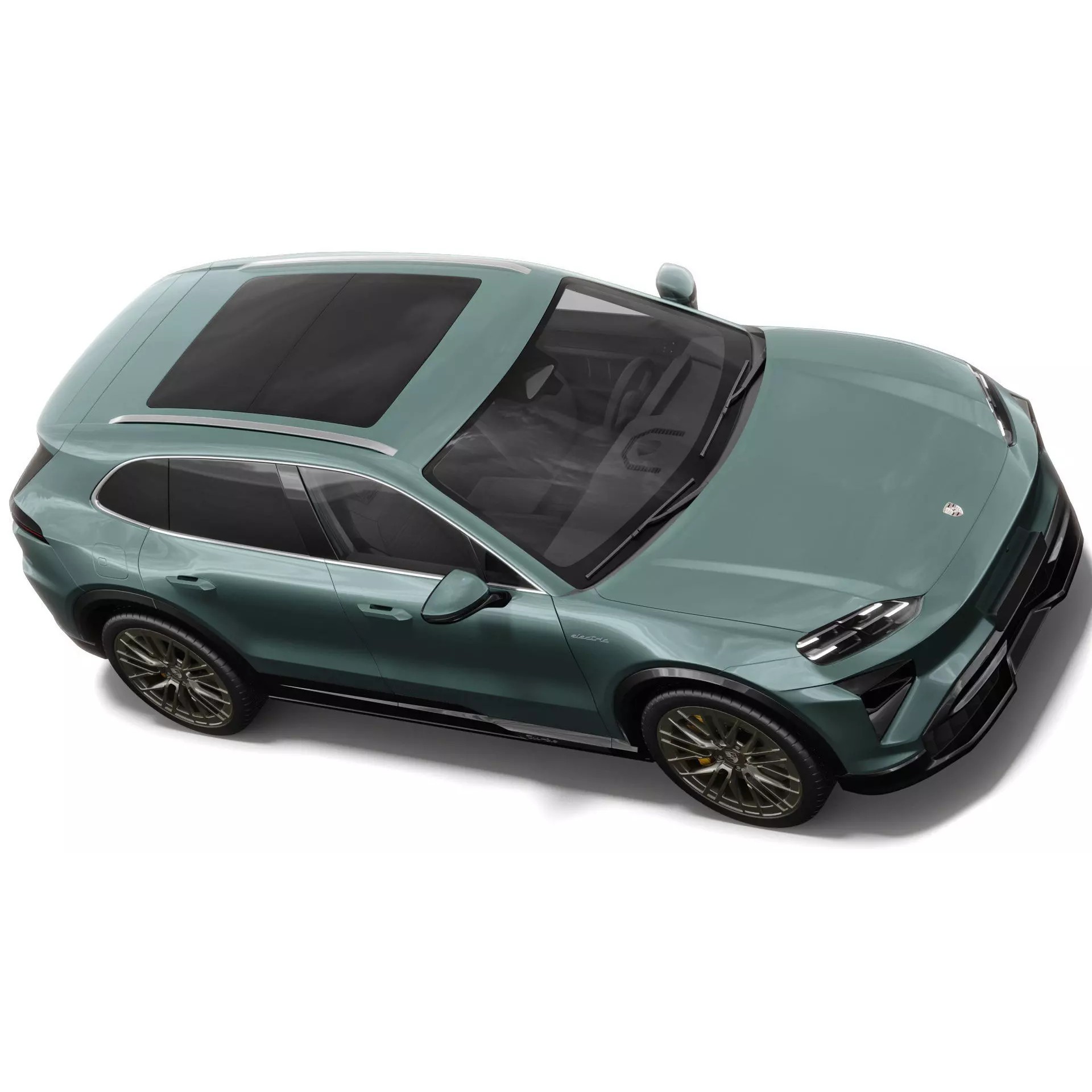 Porsche Cayenne Turbo Electric 2027 - Game-Ready 3D Model - View 10