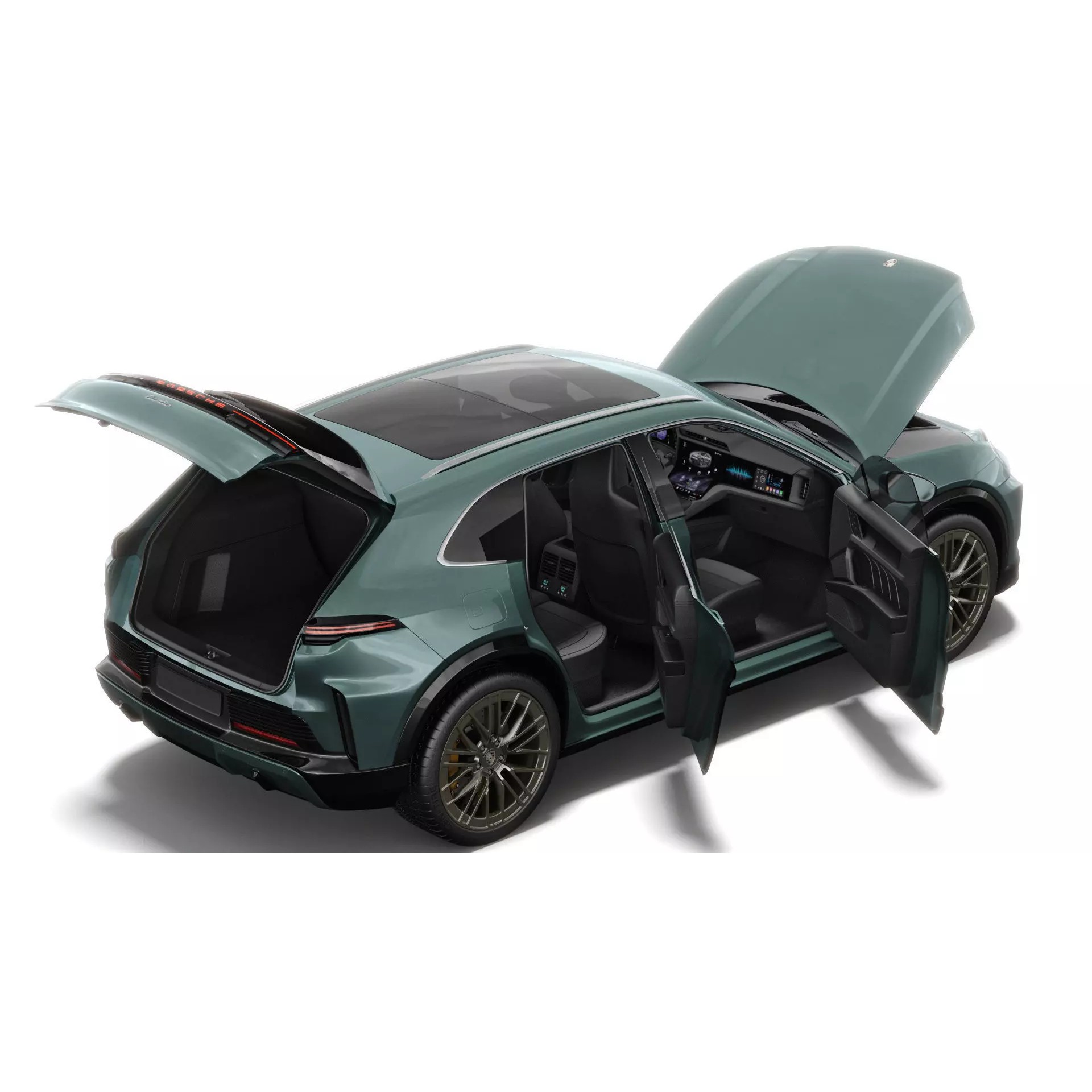 Porsche Cayenne Turbo Electric 2027 - Game-Ready 3D Model - View 14