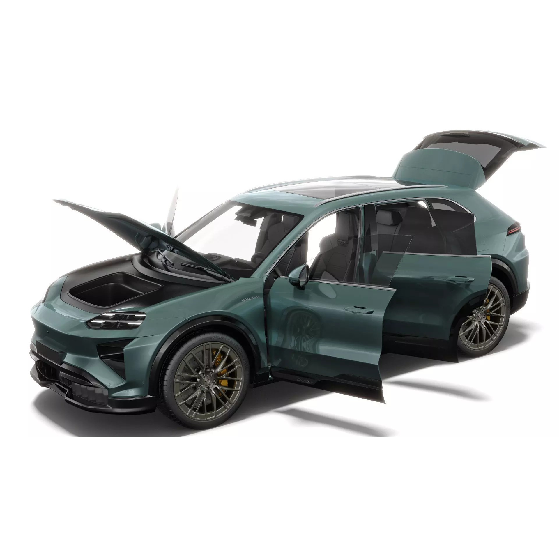 Porsche Cayenne Turbo Electric 2027 - Game-Ready 3D Model - View 15