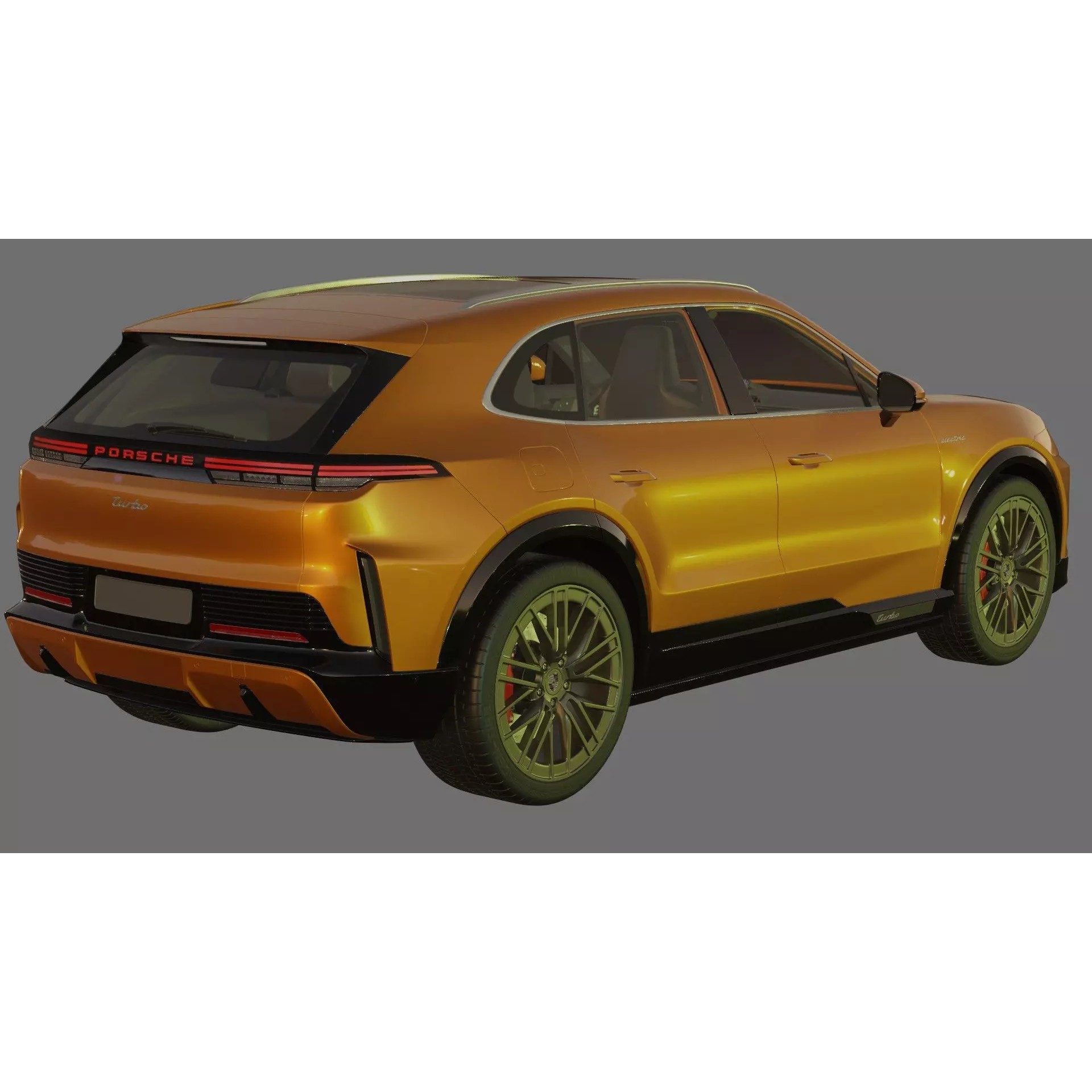 Porsche Cayenne Turbo Electric 2027 - Game-Ready 3D Model - View 23