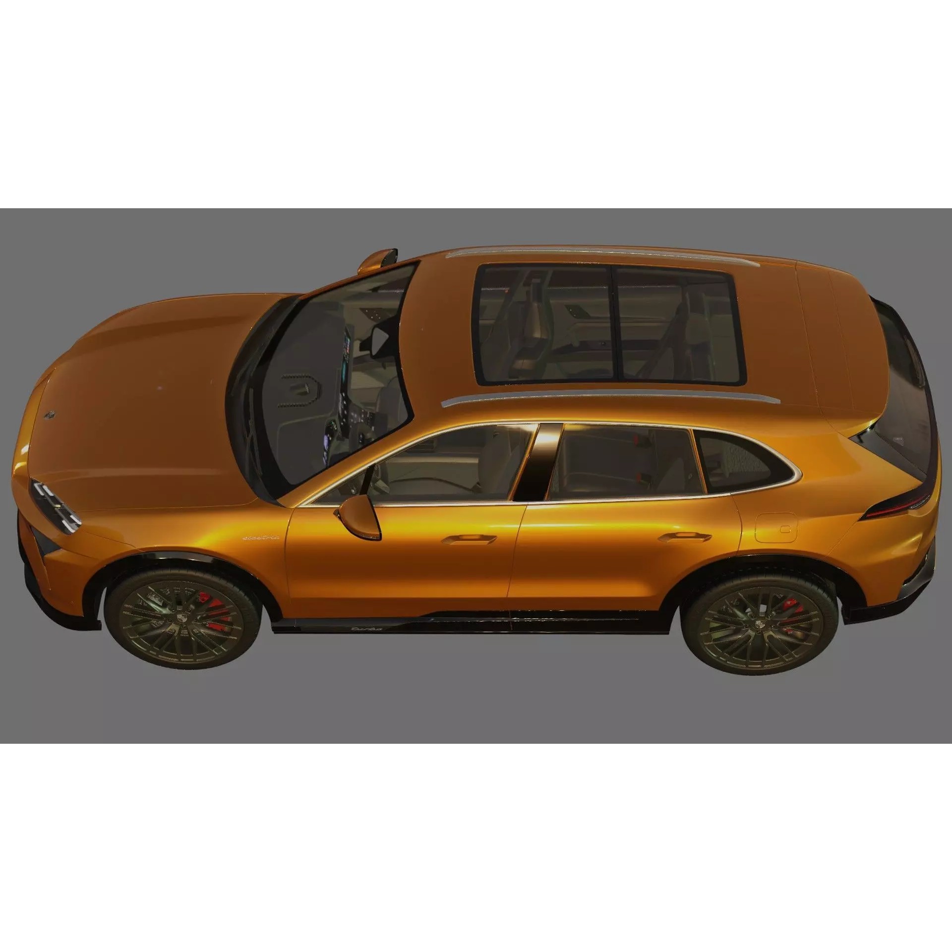 Porsche Cayenne Turbo Electric 2027 - Game-Ready 3D Model - View 24