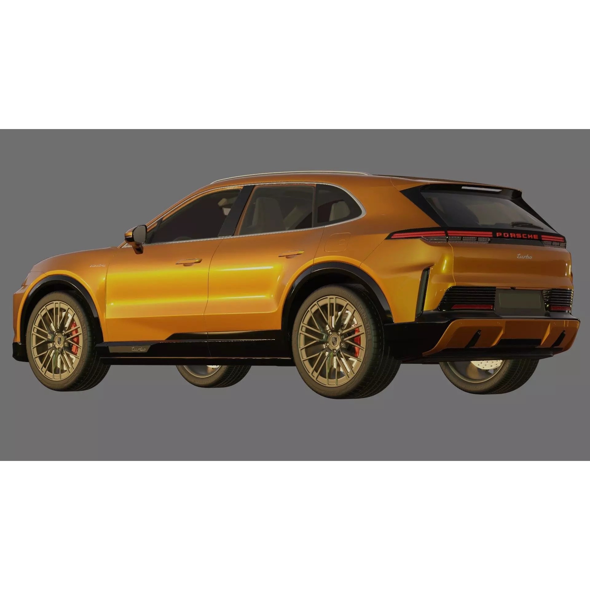 Porsche Cayenne Turbo Electric 2027 - Game-Ready 3D Model - View 28