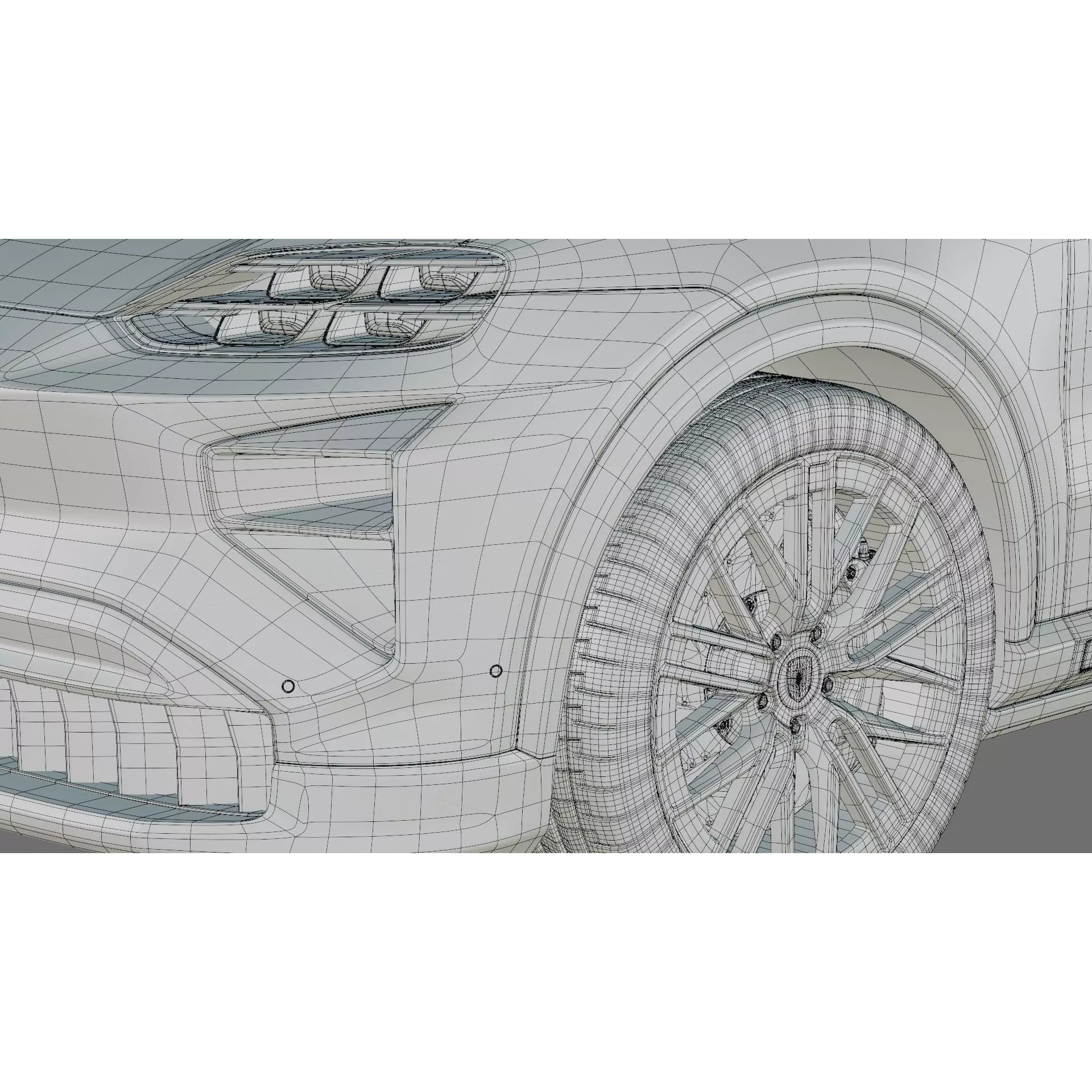 Porsche Cayenne Turbo Electric 2027 - Game-Ready 3D Model - View 37