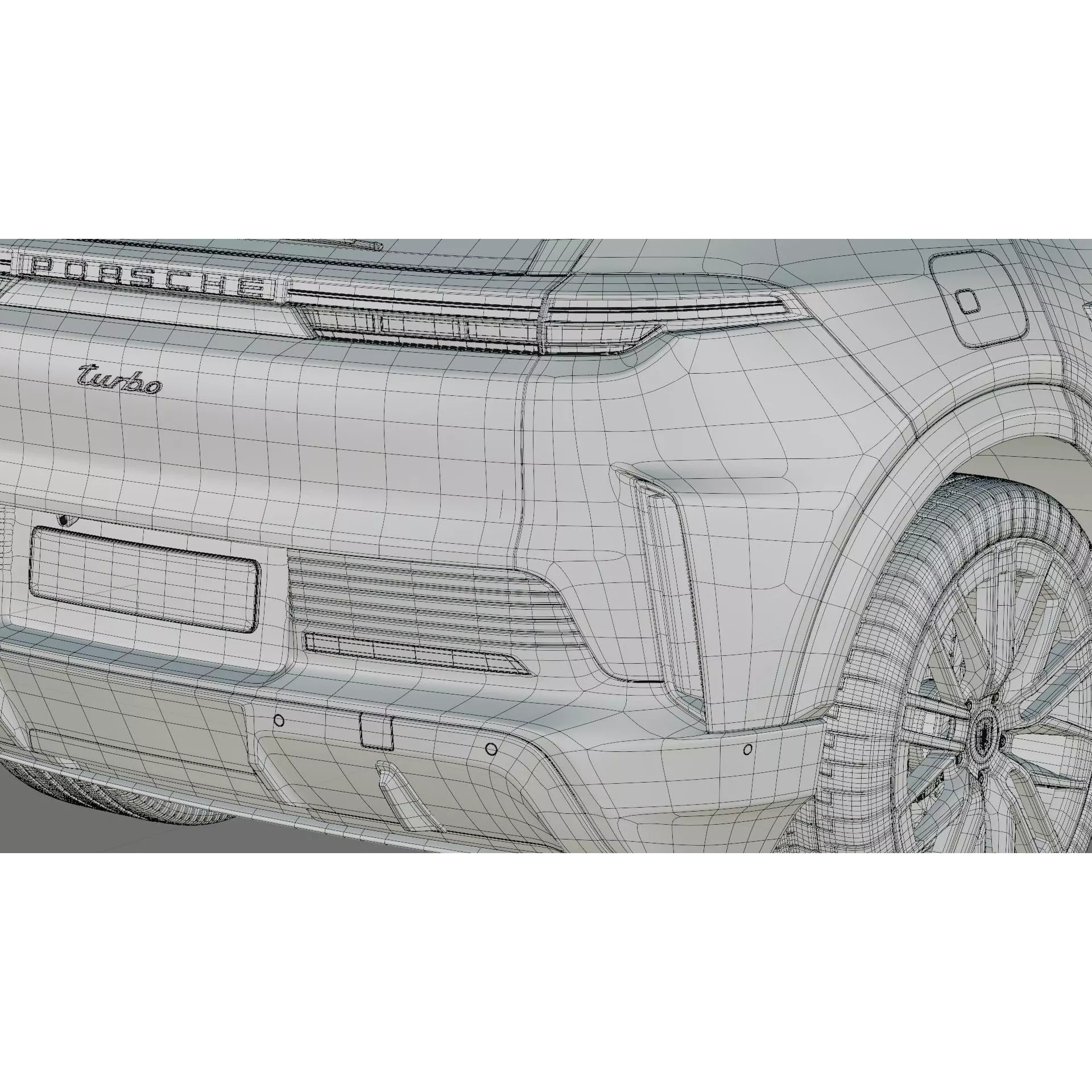 Porsche Cayenne Turbo Electric 2027 - Game-Ready 3D Model - View 38