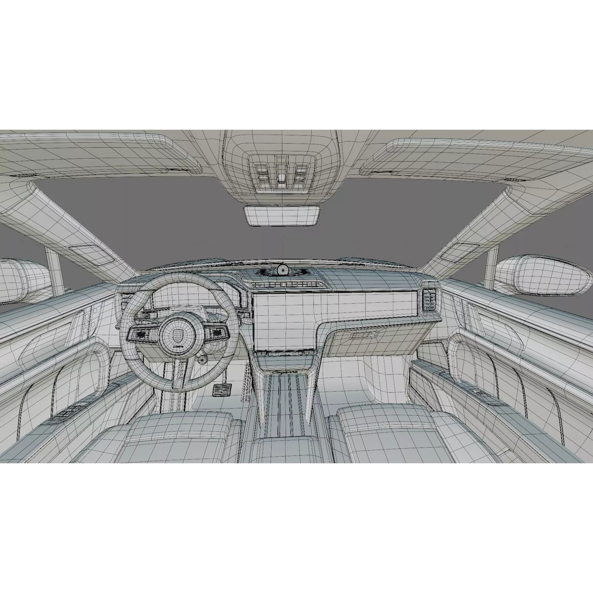 Porsche Cayenne Turbo Electric 2027 - Game-Ready 3D Model - View 39