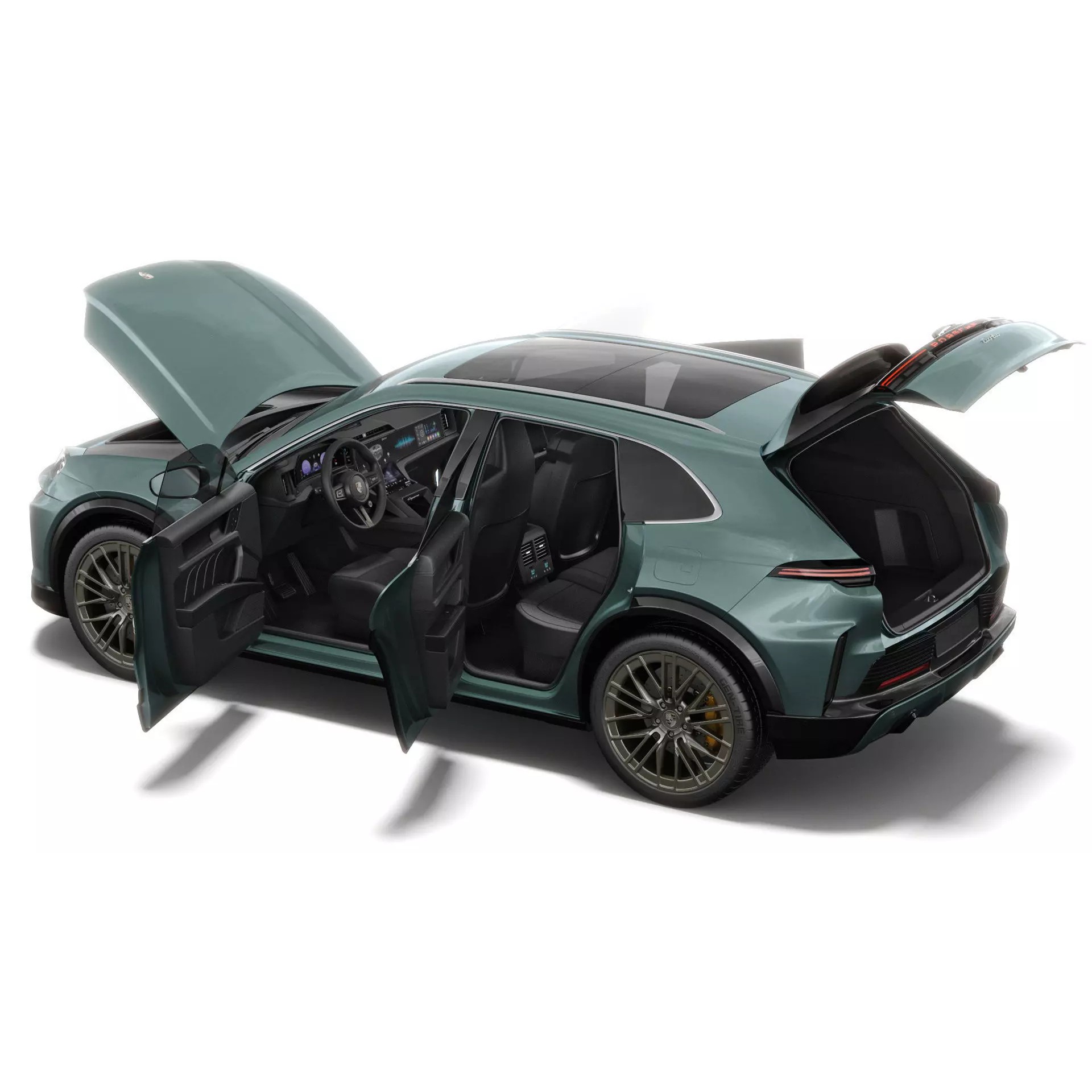 Porsche Cayenne Turbo Electric 2027 - Game-Ready 3D Model - View 4