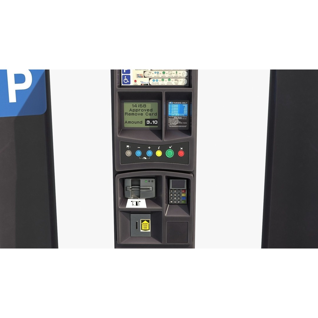 Parking Meter 3D Model – Low Poly PBR City Asset, FBX - View 5
