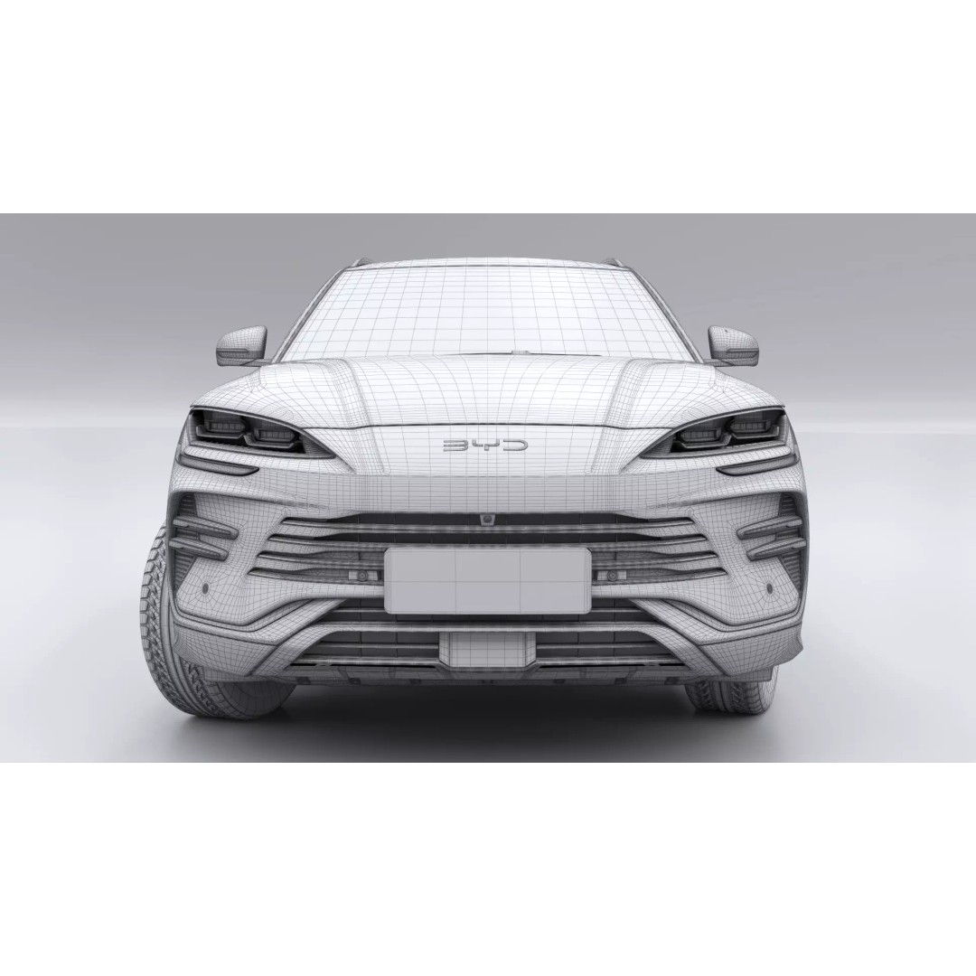 2026 BYD SEAL U 3D Model – High Poly SUV, FBX, Blender, Game Ready - View 18