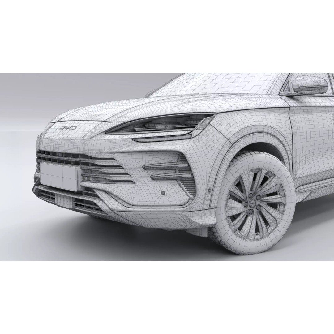 2026 BYD SEAL U 3D Model – High Poly SUV, FBX, Blender, Game Ready - View 20