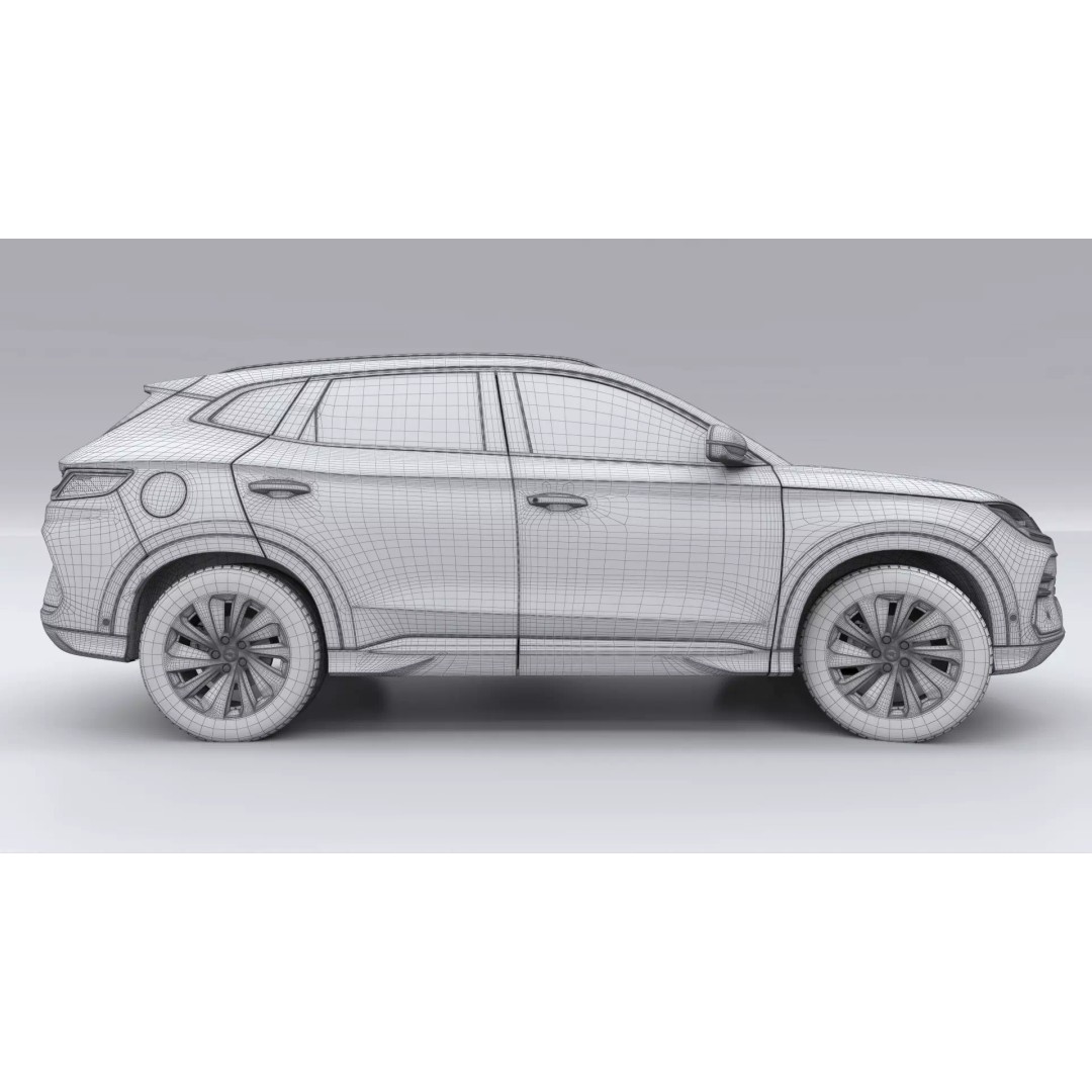 2026 BYD SEAL U 3D Model – High Poly SUV, FBX, Blender, Game Ready - View 26