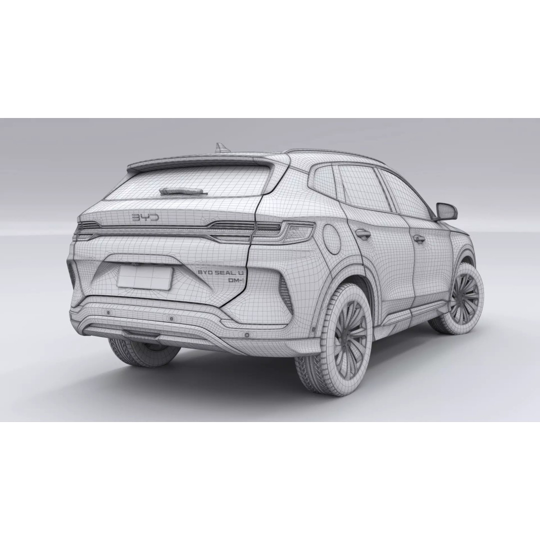 2026 BYD SEAL U 3D Model – High Poly SUV, FBX, Blender, Game Ready - View 28