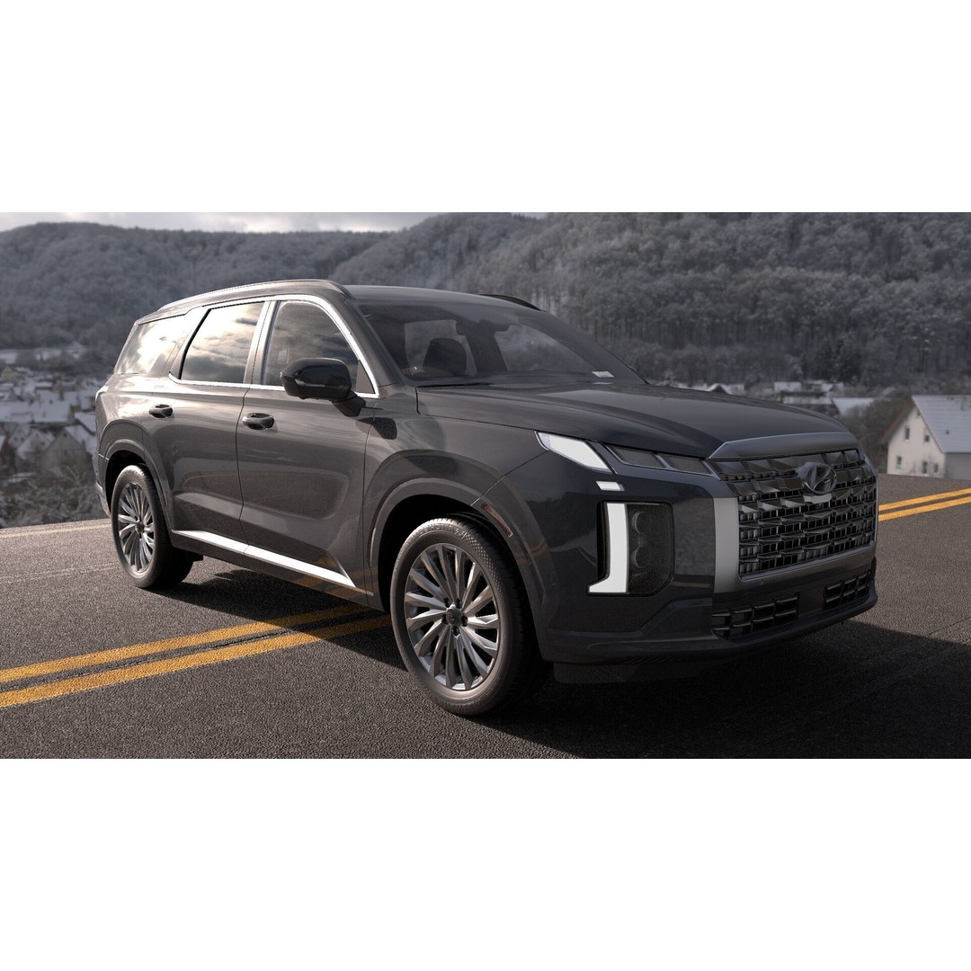 Hyundai Palisade 2024 3D Model – Photoreal SUV, Game-Ready Formats - View 19