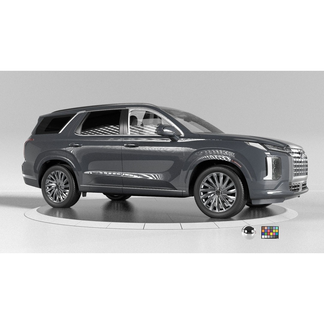 Hyundai Palisade 2024 3D Model – Photoreal SUV, Game-Ready Formats - View 5