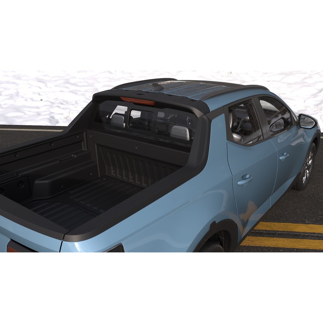 Hyundai Santa Cruz 2024 3D Model – High-Res Game Ready Asset, FBX, OBJ - View 15