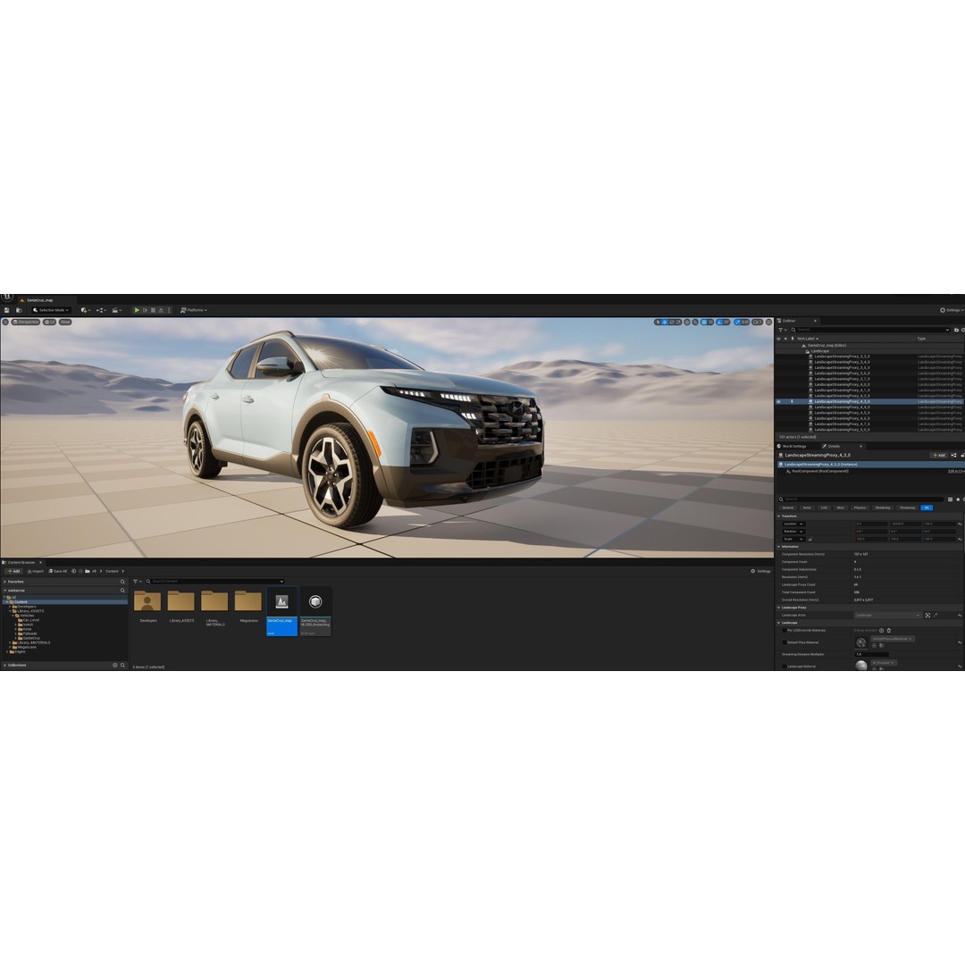 Hyundai Santa Cruz 2024 3D Model – High-Res Game Ready Asset, FBX, OBJ - View 21