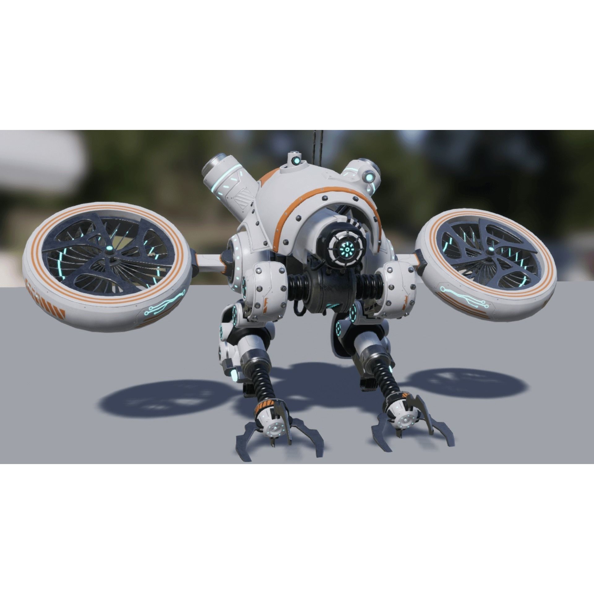 Sci-fi Drone 01 - Low-Poly Game-Ready 3D Model