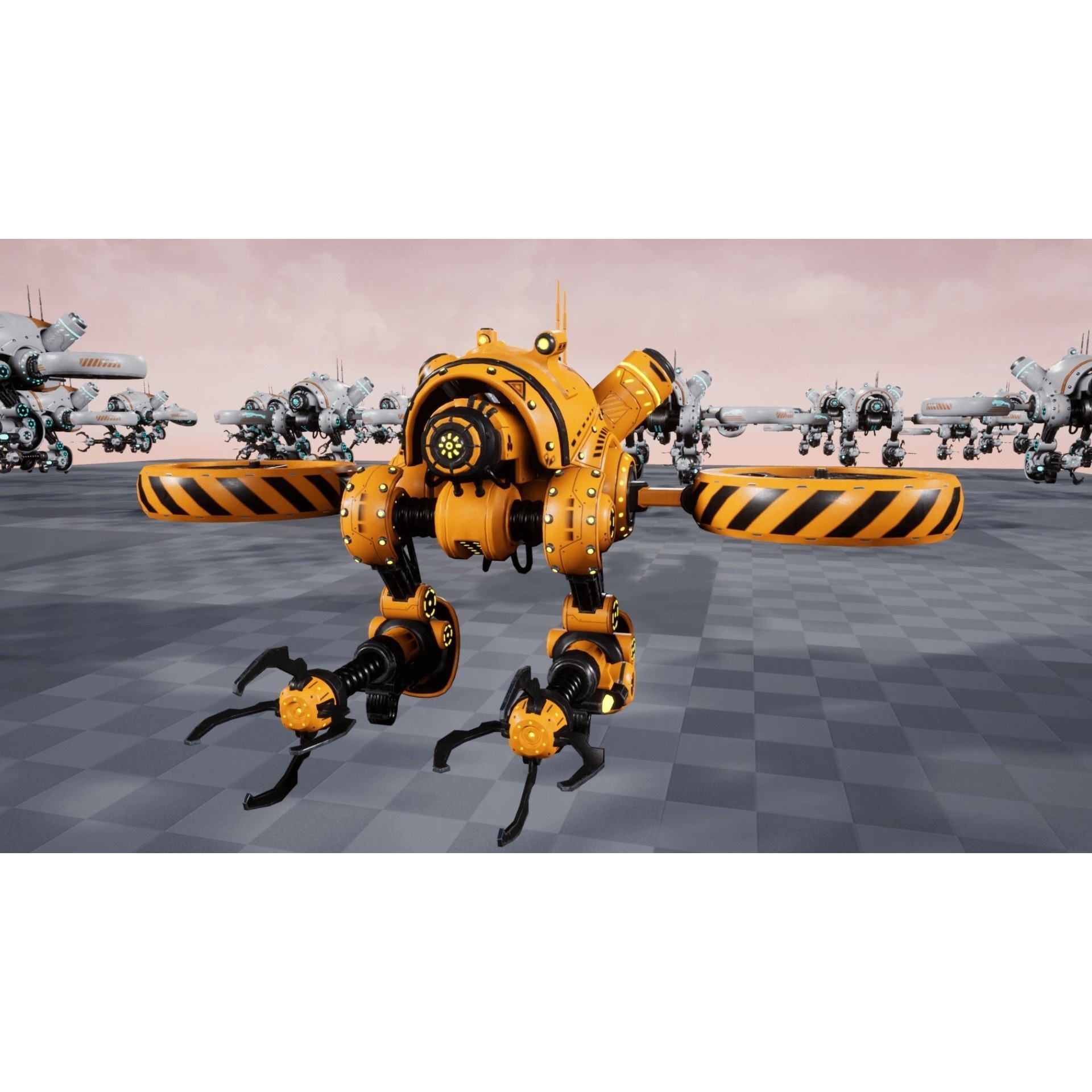 Sci-fi Drone 01 - Low-Poly Game-Ready 3D Model - View 14