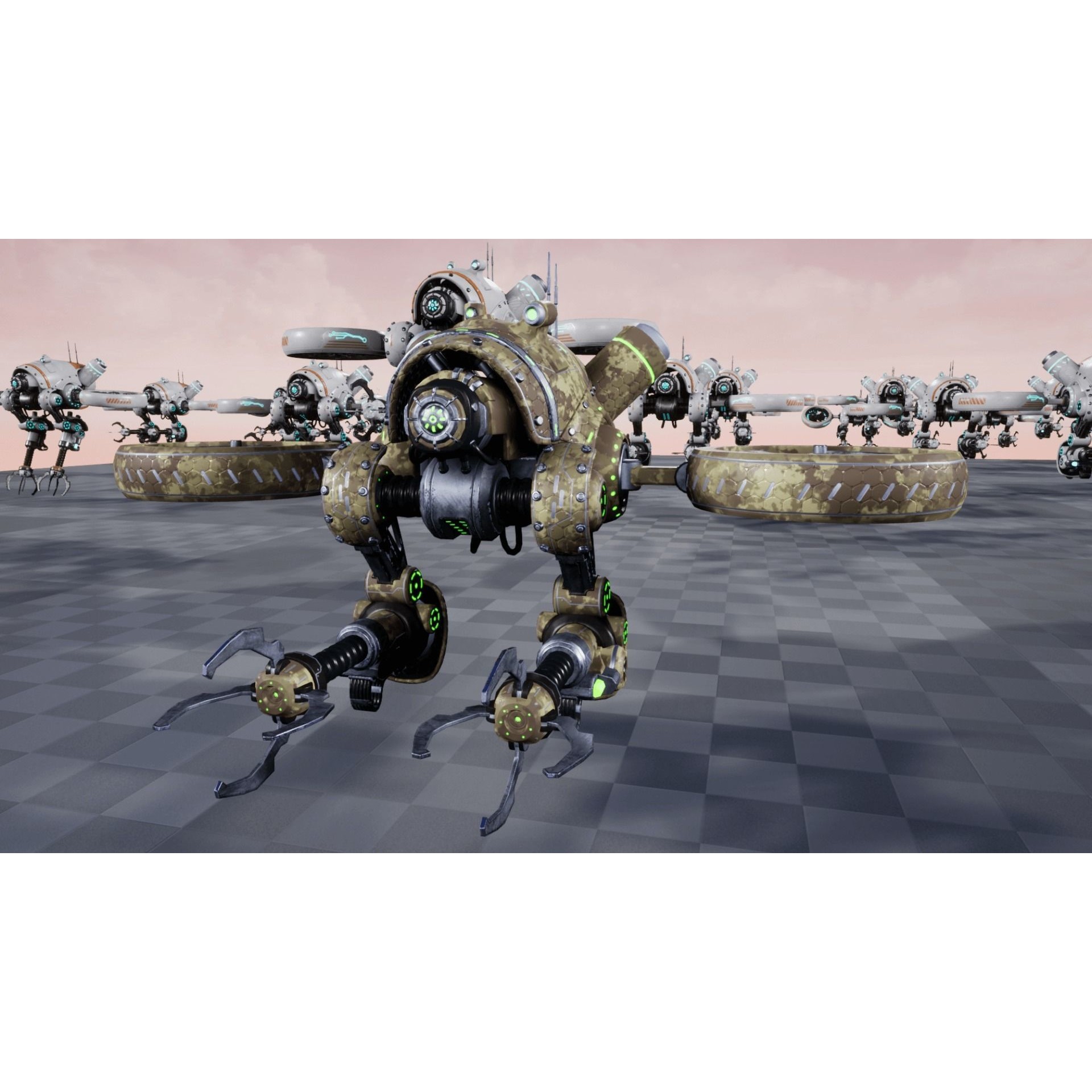 Sci-fi Drone 01 - Low-Poly Game-Ready 3D Model - View 18