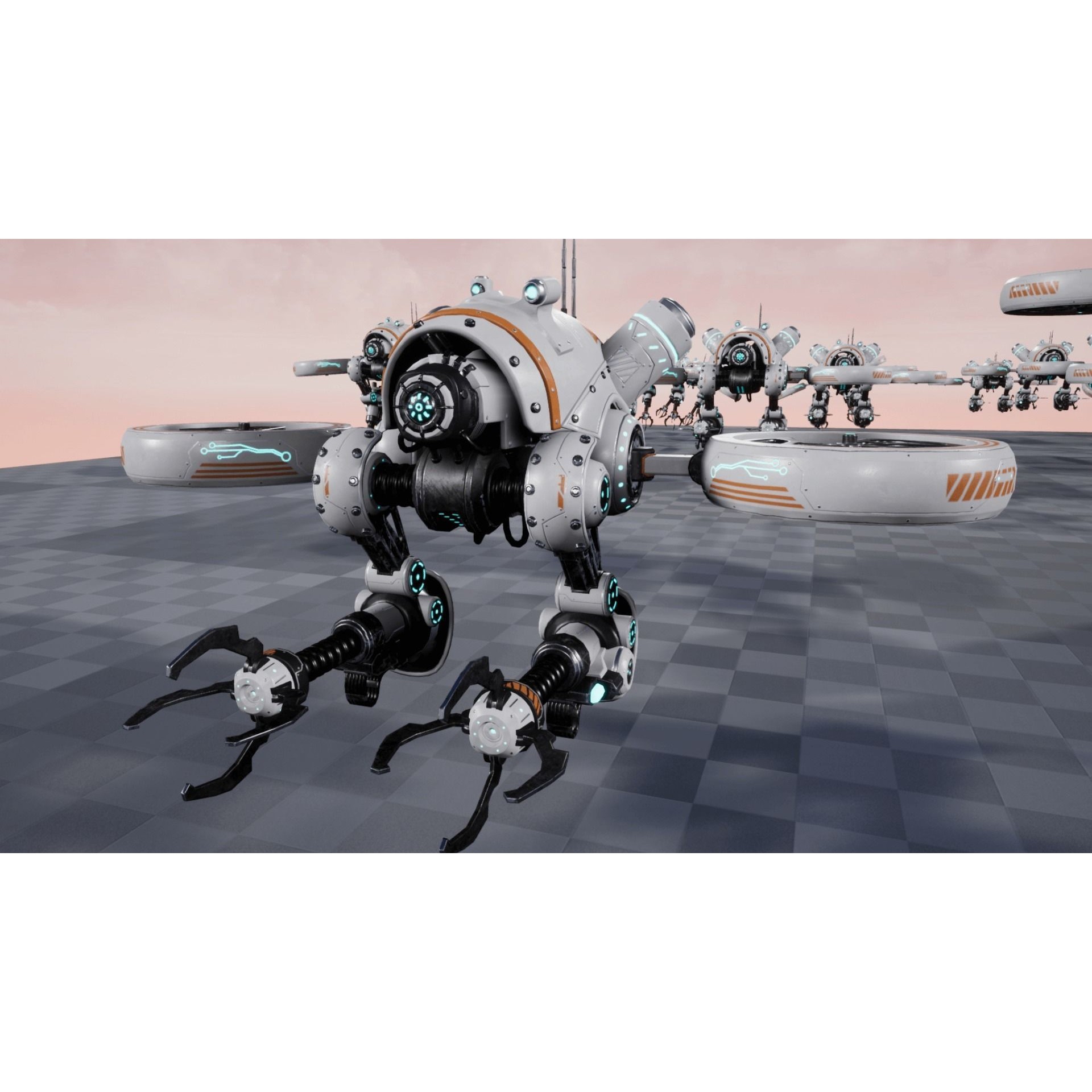 Sci-fi Drone 01 - Low-Poly Game-Ready 3D Model - View 19